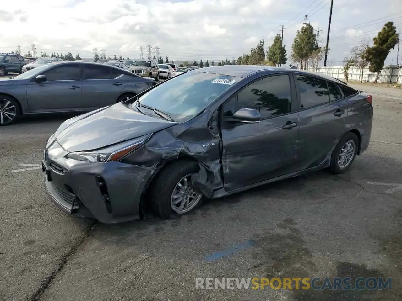 1 Photograph of a damaged car JTDKAMFU9N3169978 TOYOTA PRIUS NIGH 2022