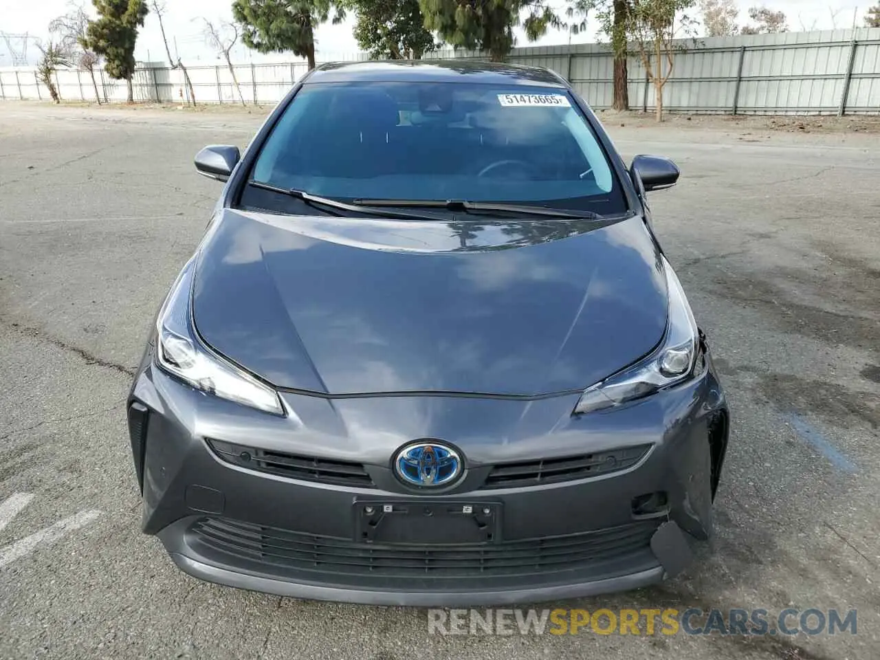 5 Photograph of a damaged car JTDKAMFU9N3169978 TOYOTA PRIUS NIGH 2022