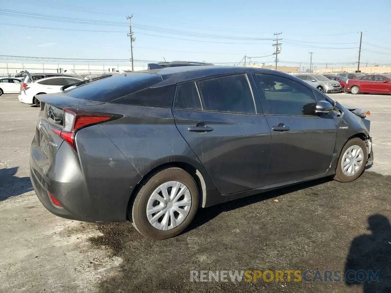 3 Фотография поврежденного автомобиля JTDKAMFUXN3156737 TOYOTA PRIUS NIGH 2022