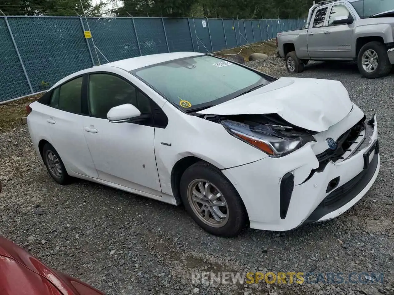 4 Photograph of a damaged car JTDKAMFUXN3173800 TOYOTA PRIUS NIGH 2022