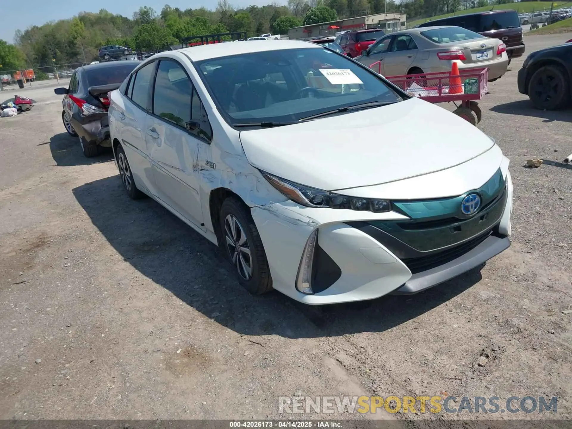 1 Photograph of a damaged car JTDKARFP1K3116470 TOYOTA PRIUS PRIME 2019