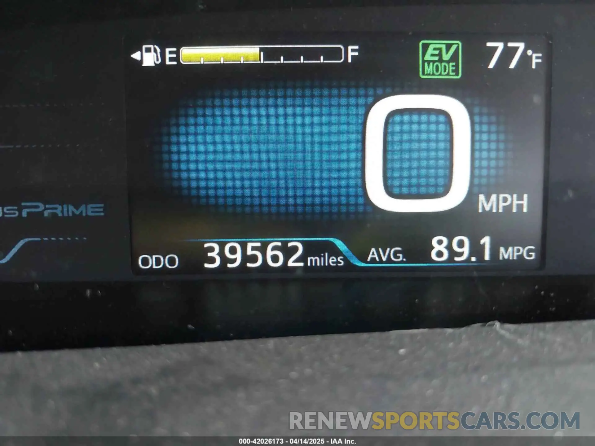 15 Photograph of a damaged car JTDKARFP1K3116470 TOYOTA PRIUS PRIME 2019