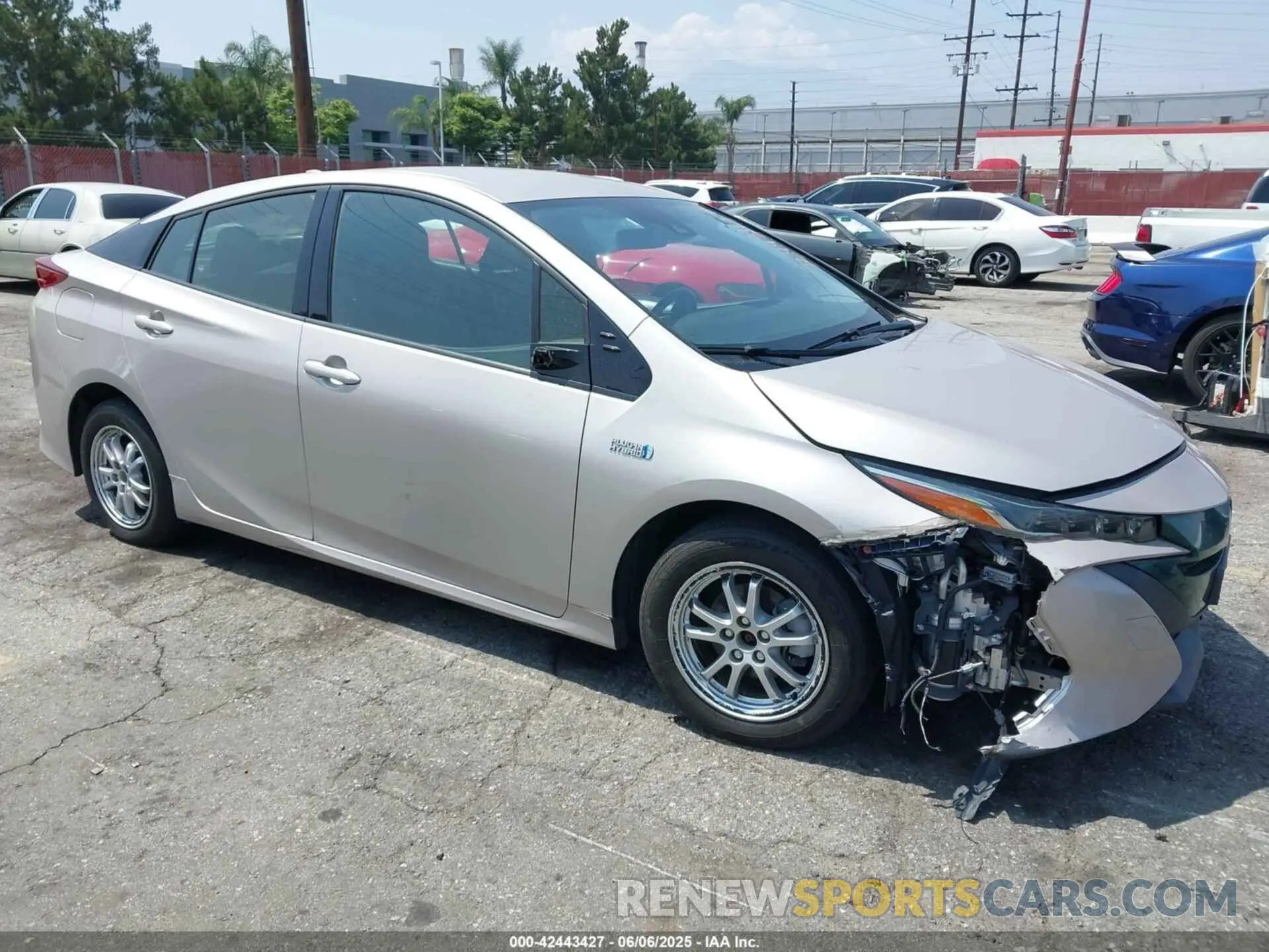 1 Photograph of a damaged car JTDKARFP3K3118706 TOYOTA PRIUS PRIME 2019