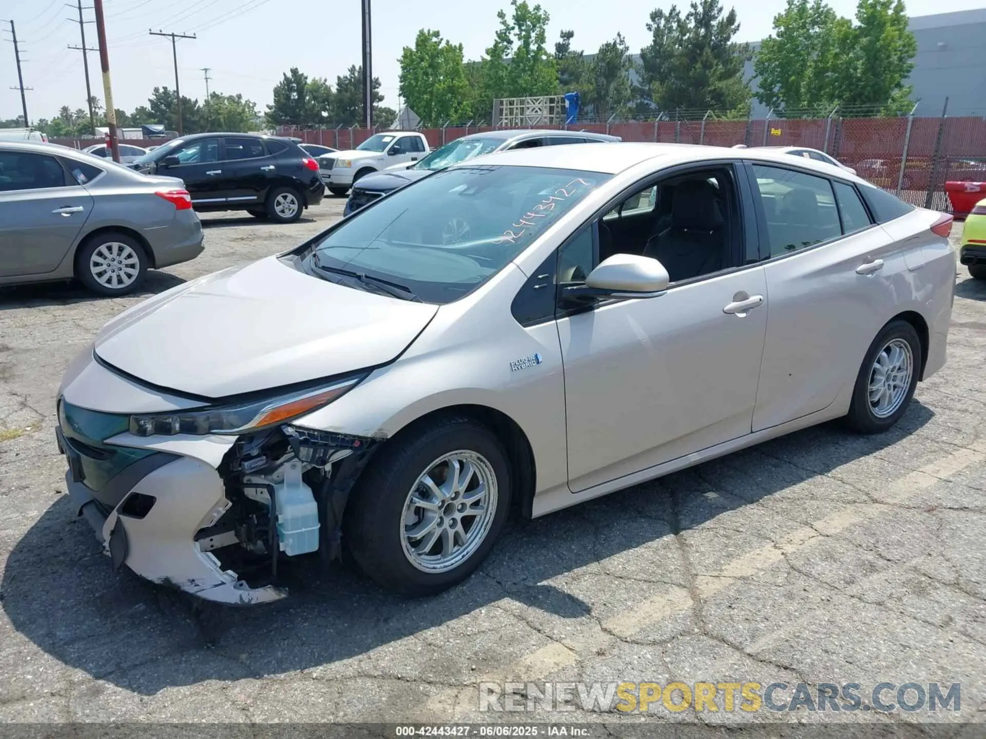 2 Photograph of a damaged car JTDKARFP3K3118706 TOYOTA PRIUS PRIME 2019