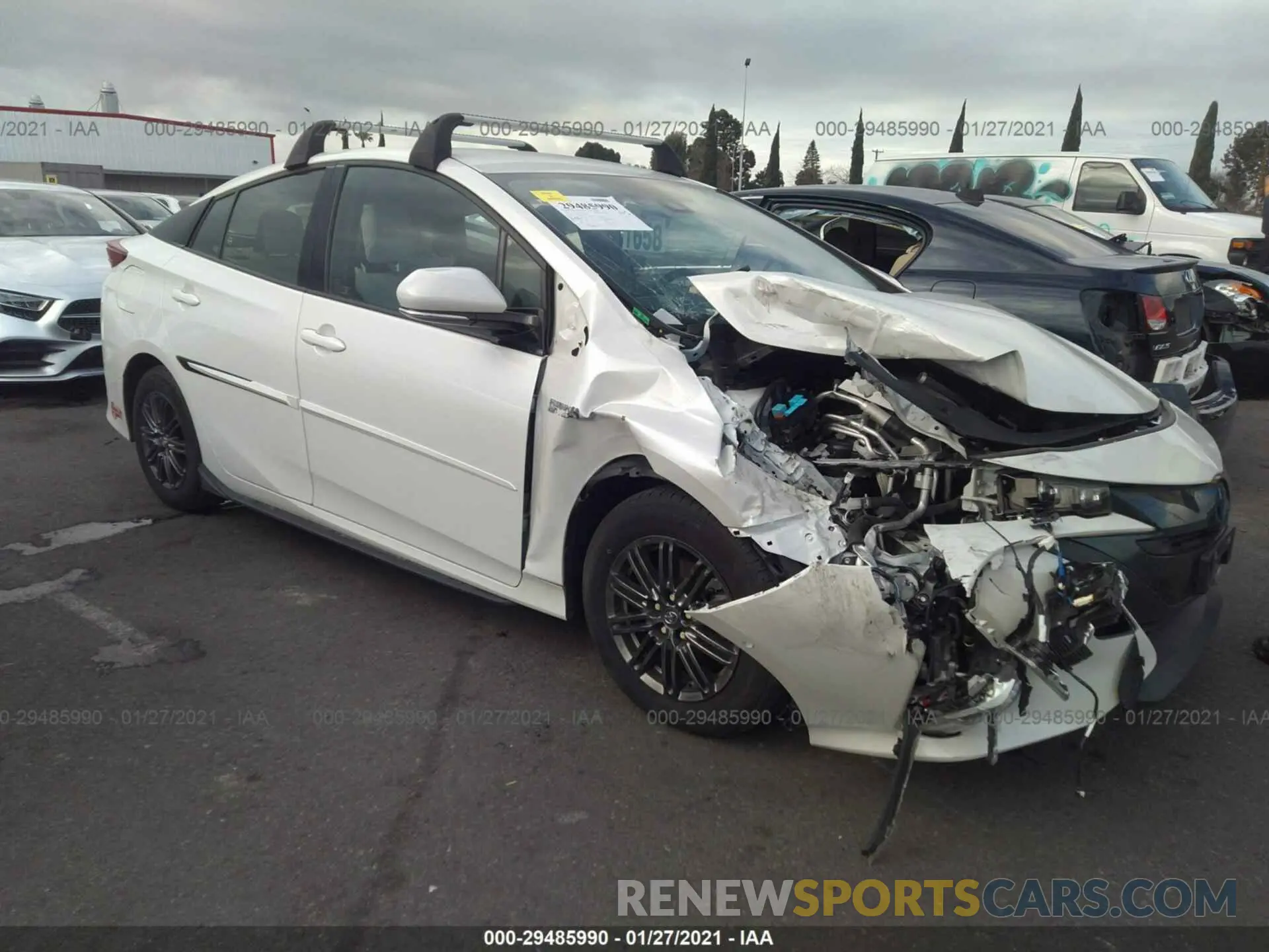1 Photograph of a damaged car JTDKARFP4K3104846 TOYOTA PRIUS PRIME 2019
