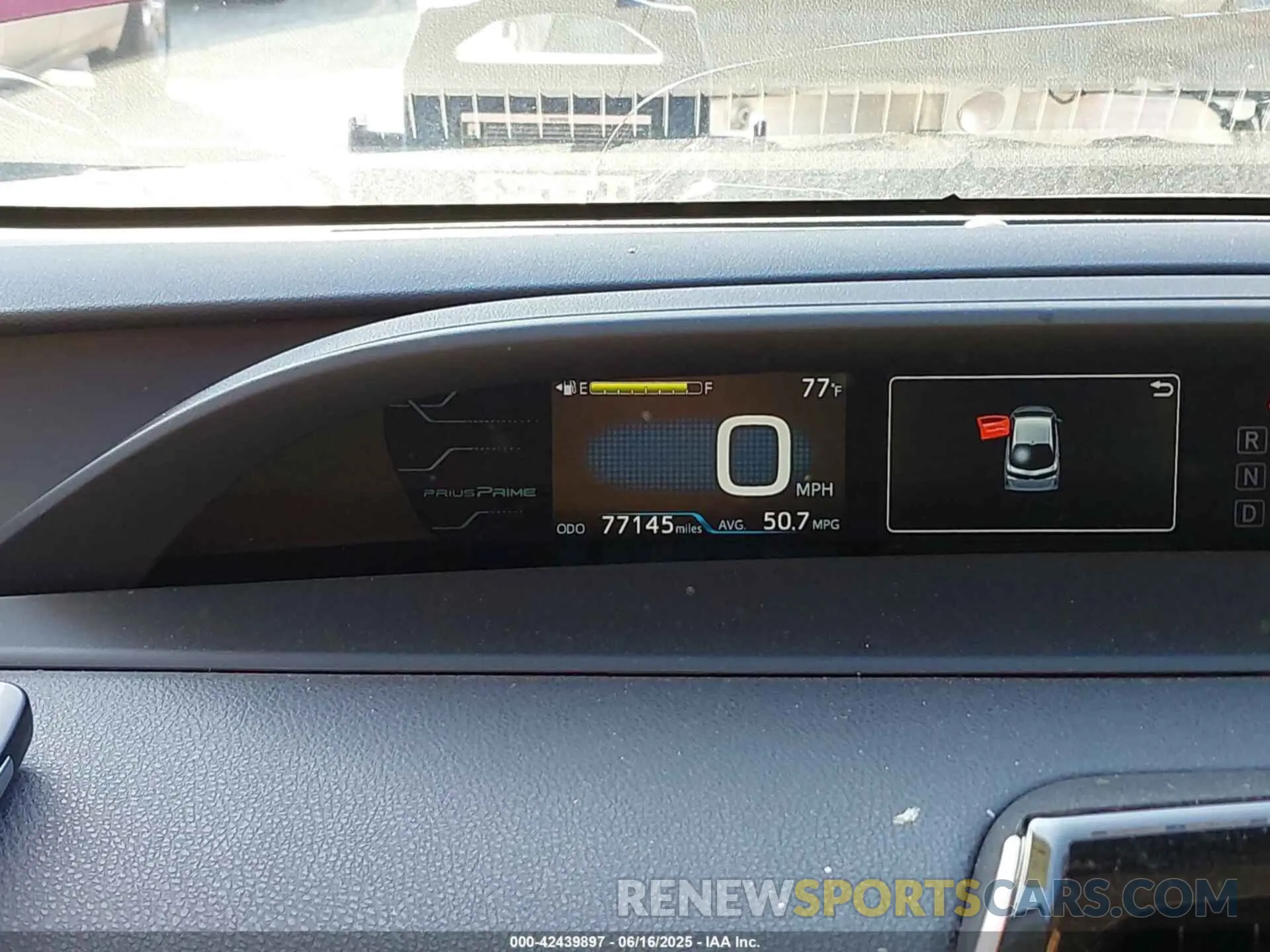 7 Photograph of a damaged car JTDKARFP5K3119341 TOYOTA PRIUS PRIME 2019