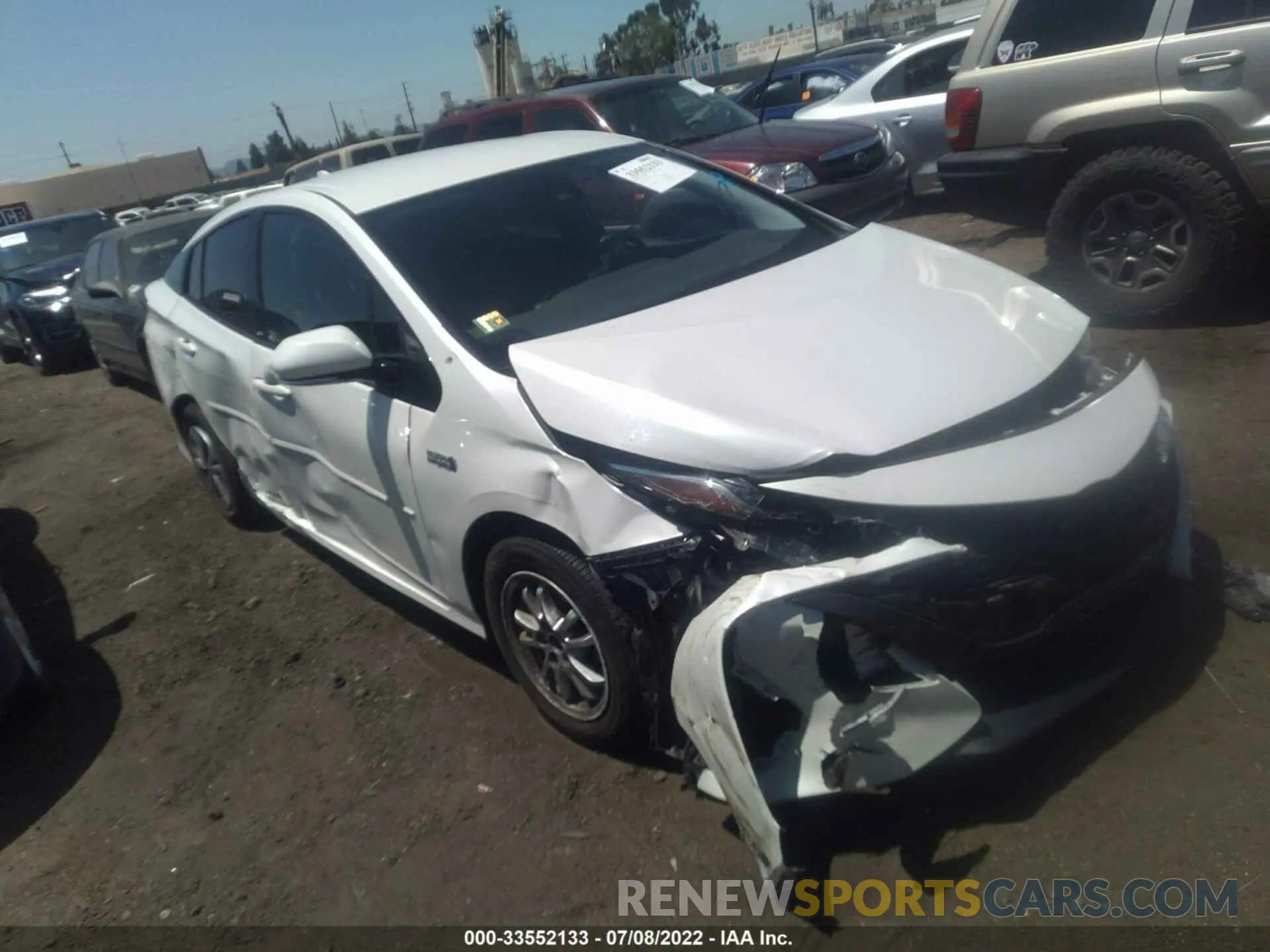 1 Photograph of a damaged car JTDKARFP6K3117064 TOYOTA PRIUS PRIME 2019