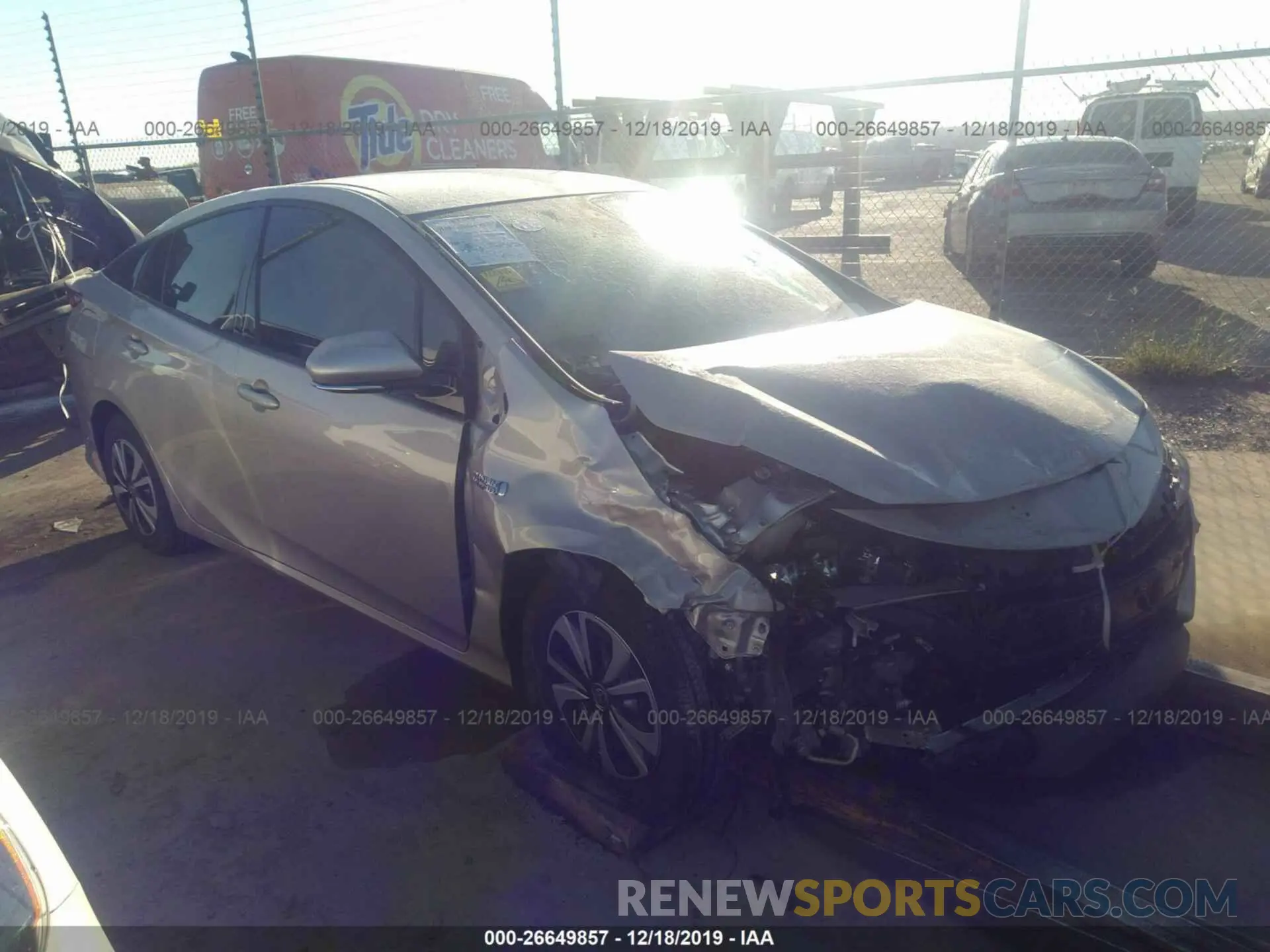 1 Photograph of a damaged car JTDKARFP8K3115073 TOYOTA PRIUS PRIME 2019