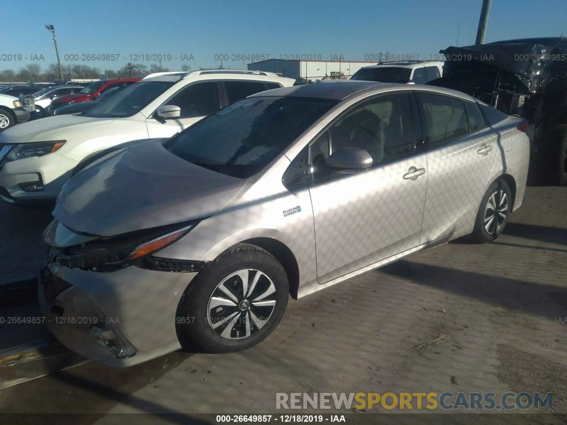 2 Photograph of a damaged car JTDKARFP8K3115073 TOYOTA PRIUS PRIME 2019