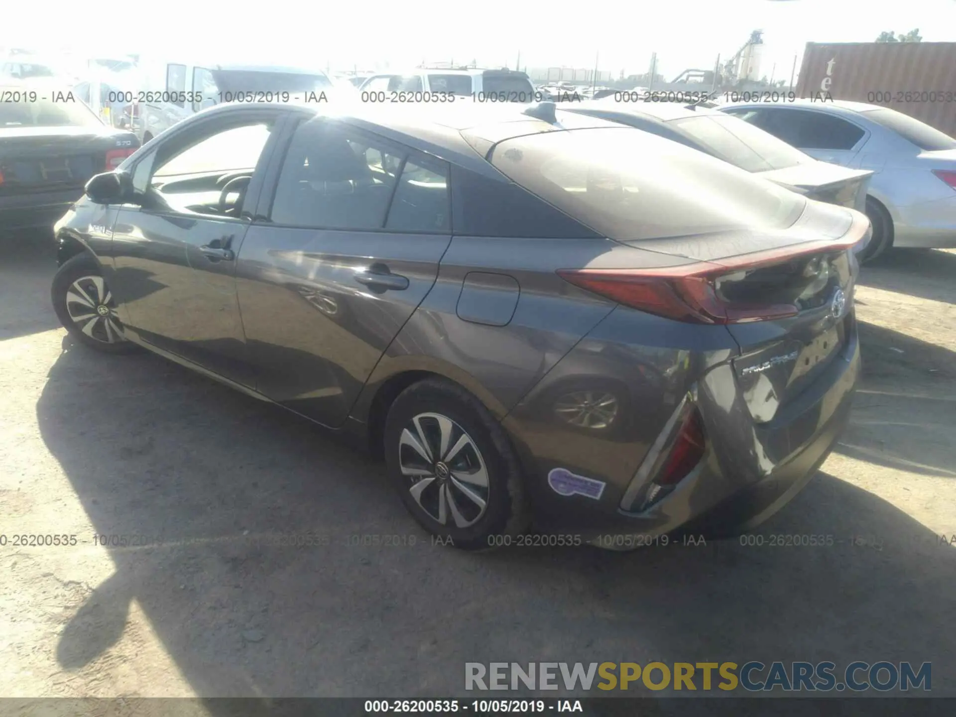 3 Photograph of a damaged car JTDKARFPXK3109551 TOYOTA PRIUS PRIME 2019