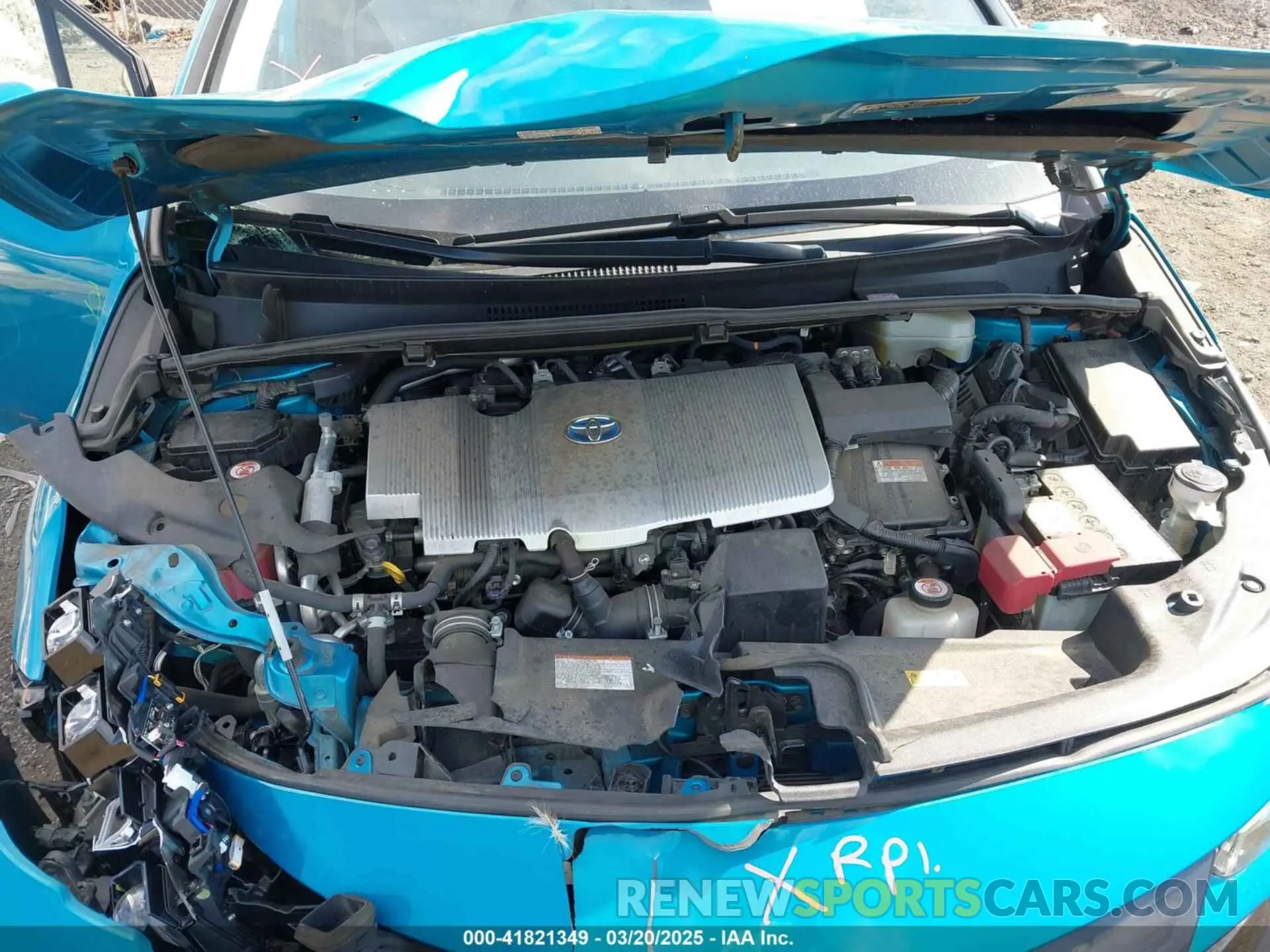 10 Фотография поврежденного автомобиля JTDKARFP2L3122229 TOYOTA PRIUS PRIME 2020