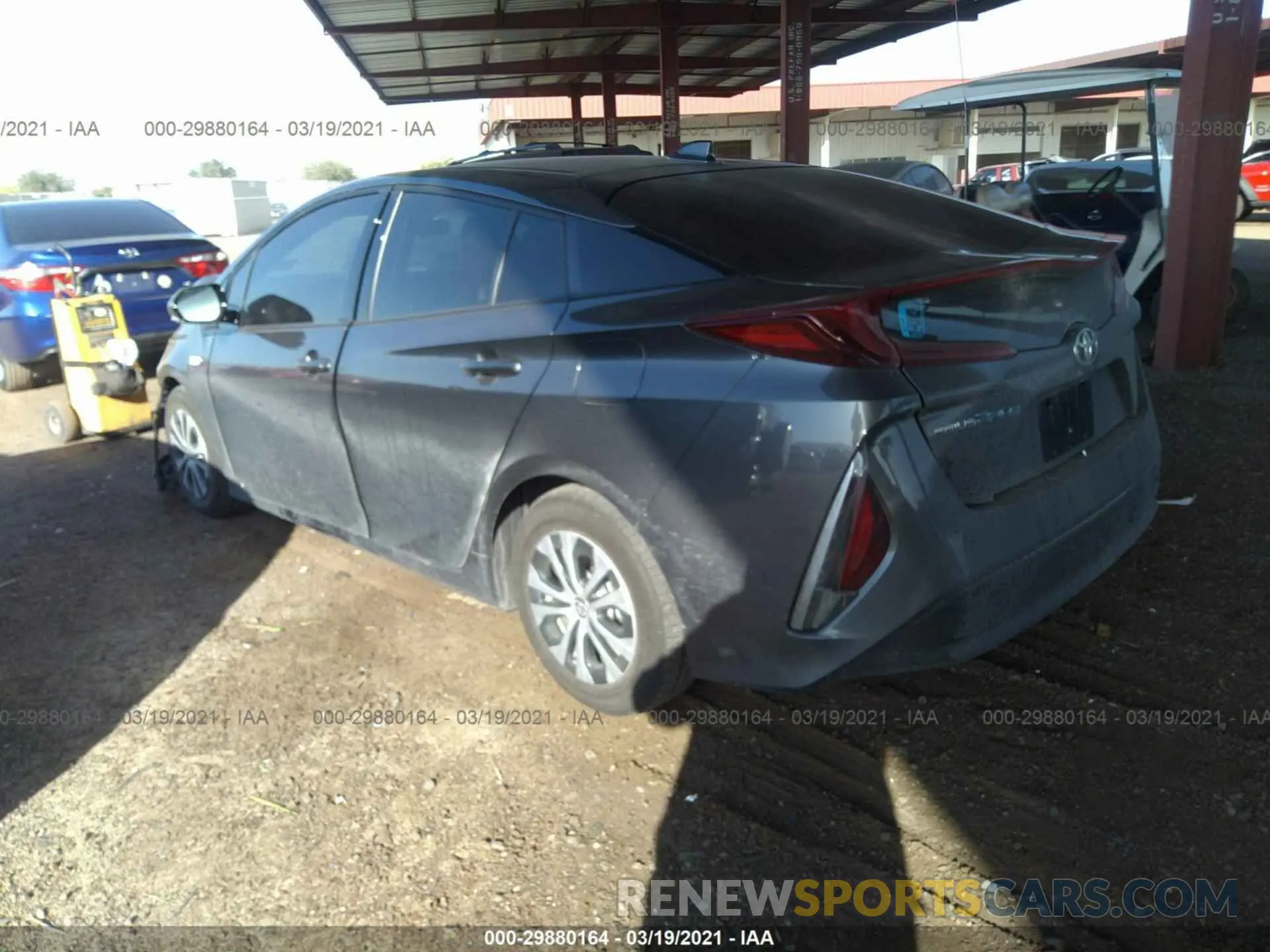 3 Photograph of a damaged car JTDKARFP4L3151313 TOYOTA PRIUS PRIME 2020