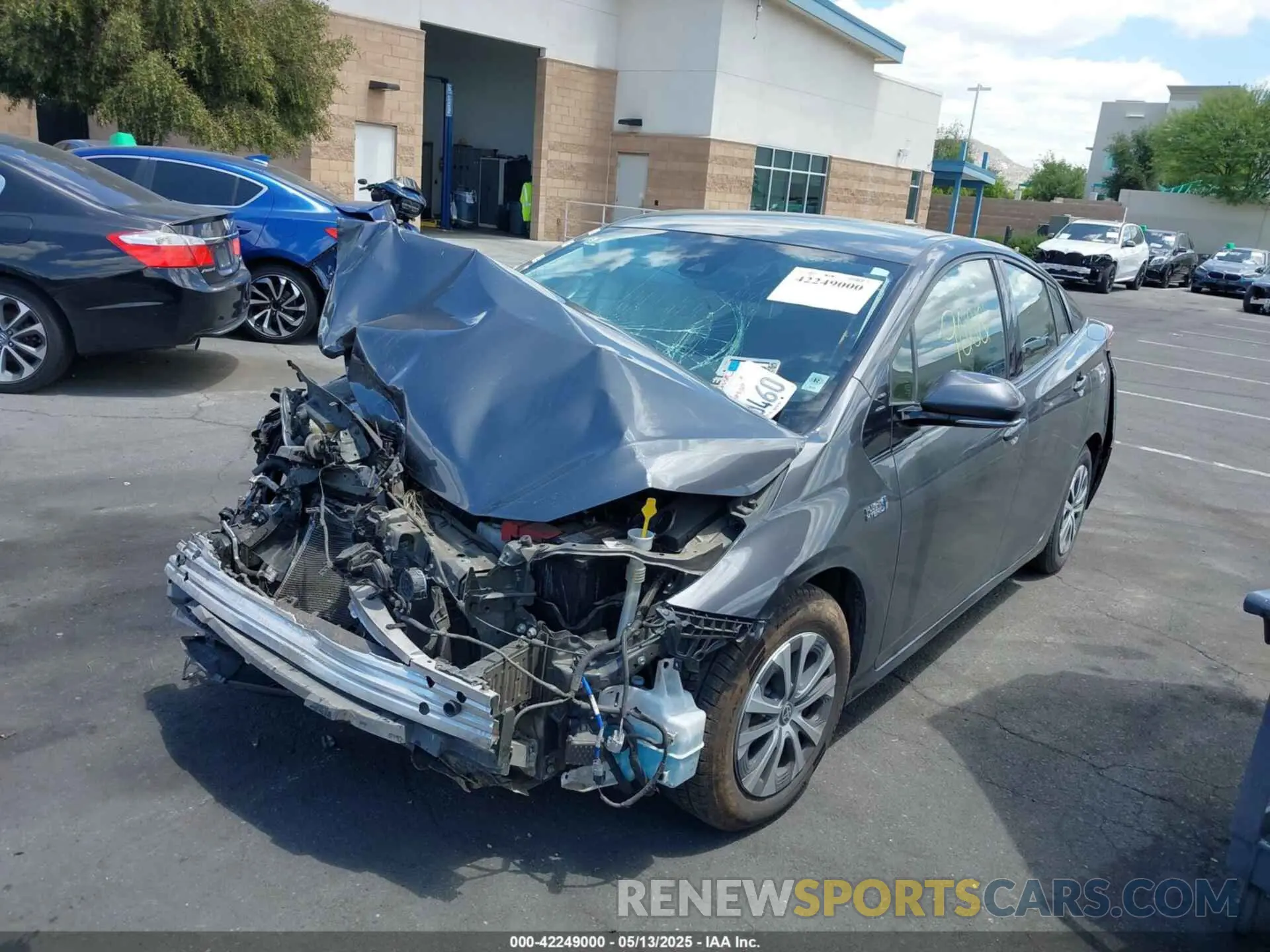 2 Photograph of a damaged car JTDKARFP5L3134696 TOYOTA PRIUS PRIME 2020