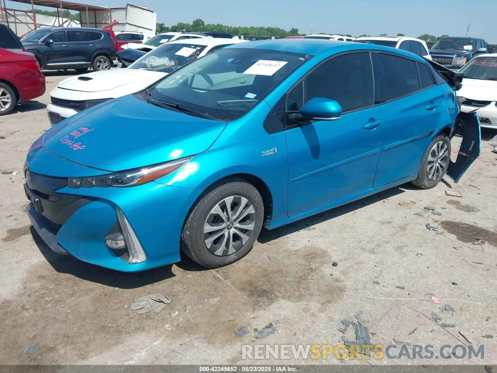 2 Photograph of a damaged car JTDKARFP6L3140488 TOYOTA PRIUS PRIME 2020