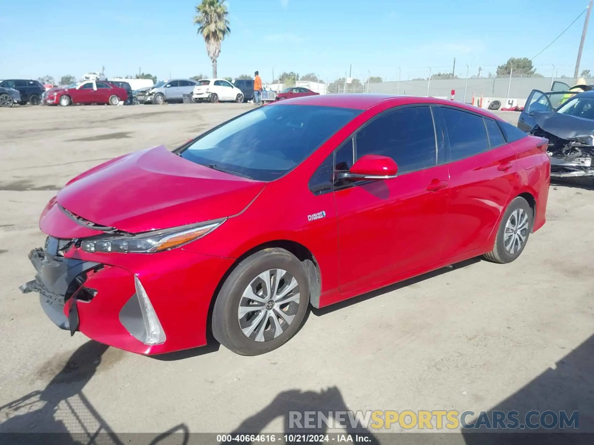2 Photograph of a damaged car JTDKARFPXL3136444 TOYOTA PRIUS PRIME 2020