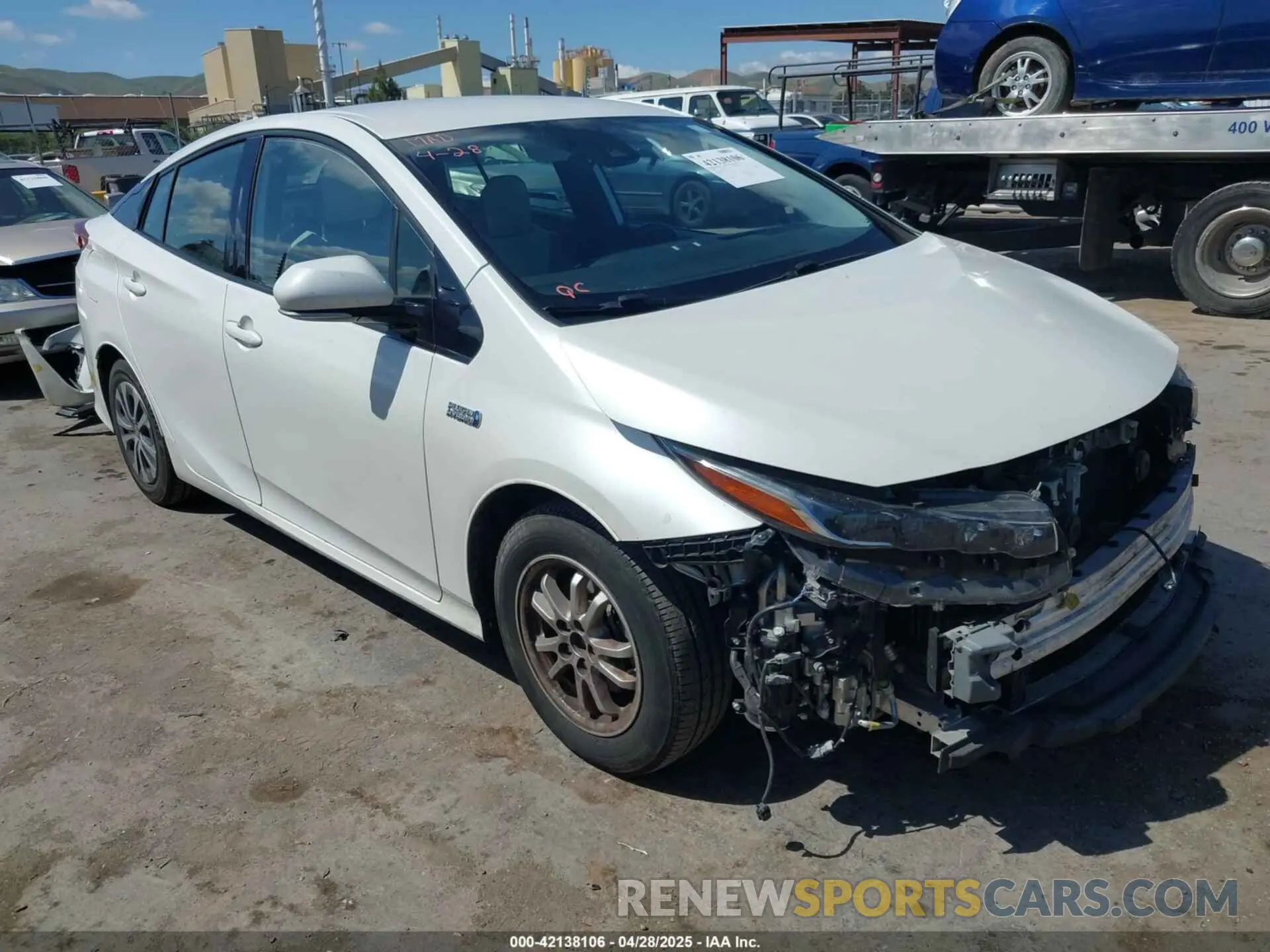 1 Photograph of a damaged car JTDKARFPXL3141711 TOYOTA PRIUS PRIME 2020