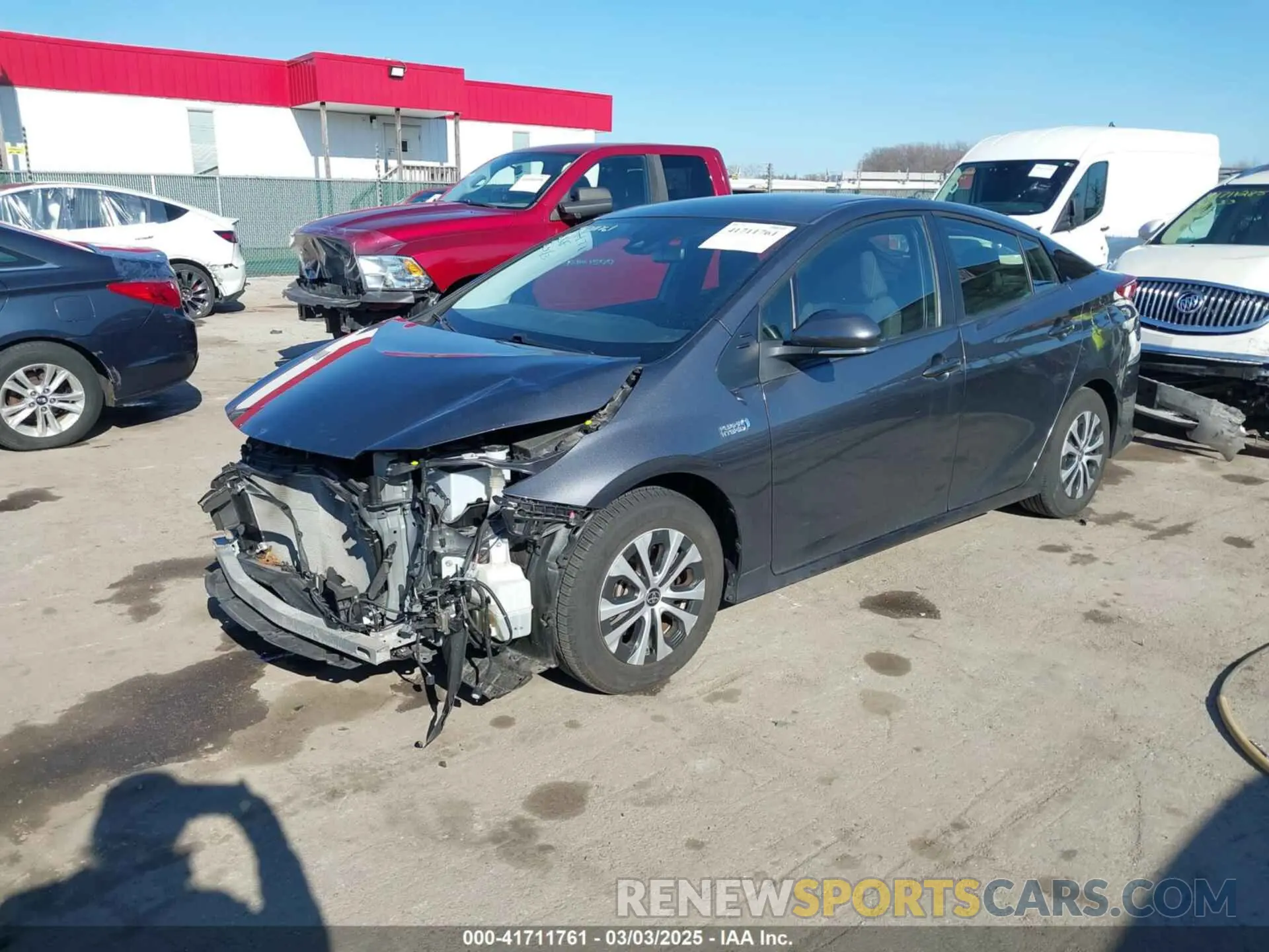 2 Photograph of a damaged car JTDKAMFP0M3176097 TOYOTA PRIUS PRIME 2021