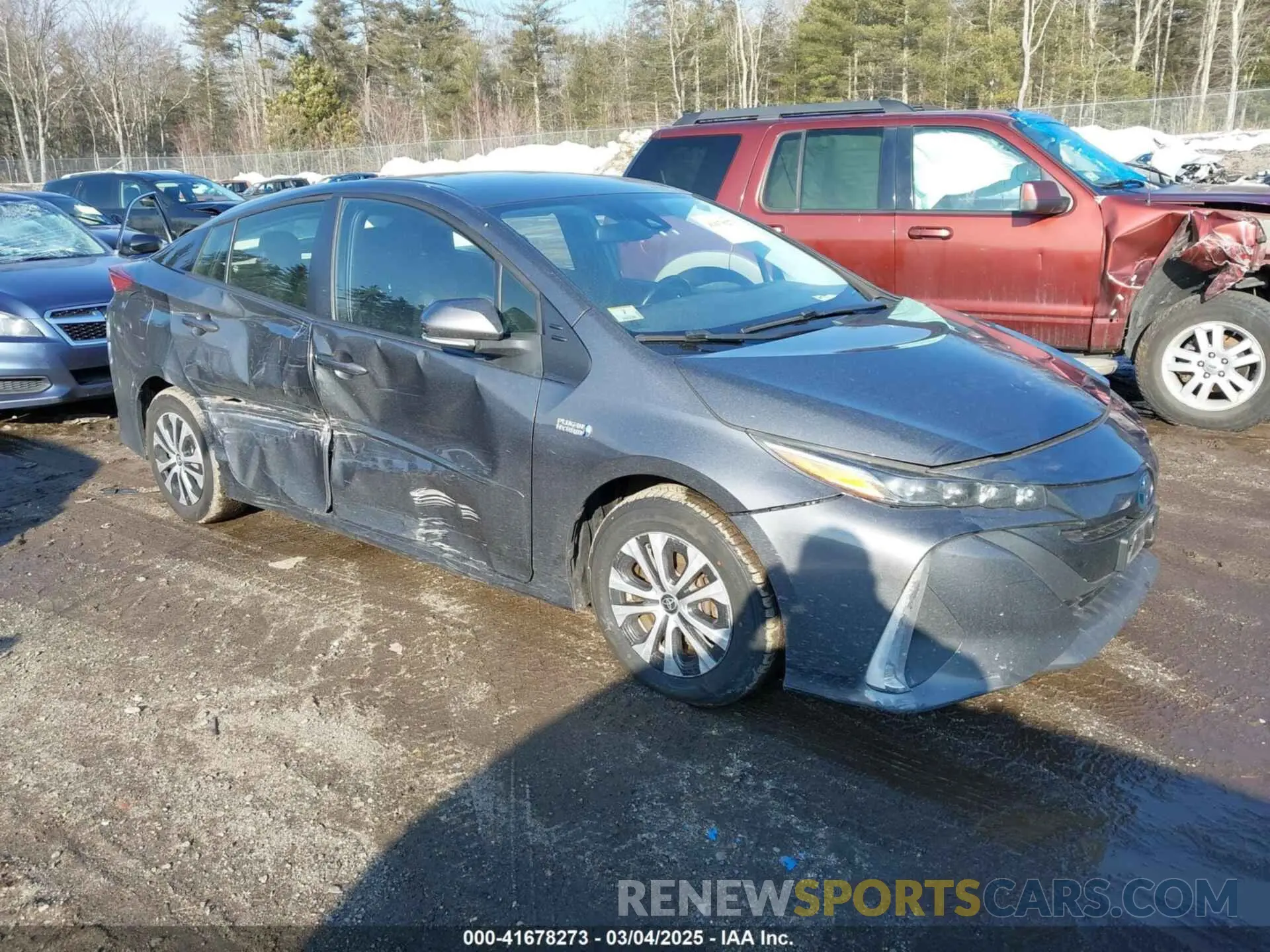 1 Фотография поврежденного автомобиля JTDKAMFP0M3187116 TOYOTA PRIUS PRIME 2021