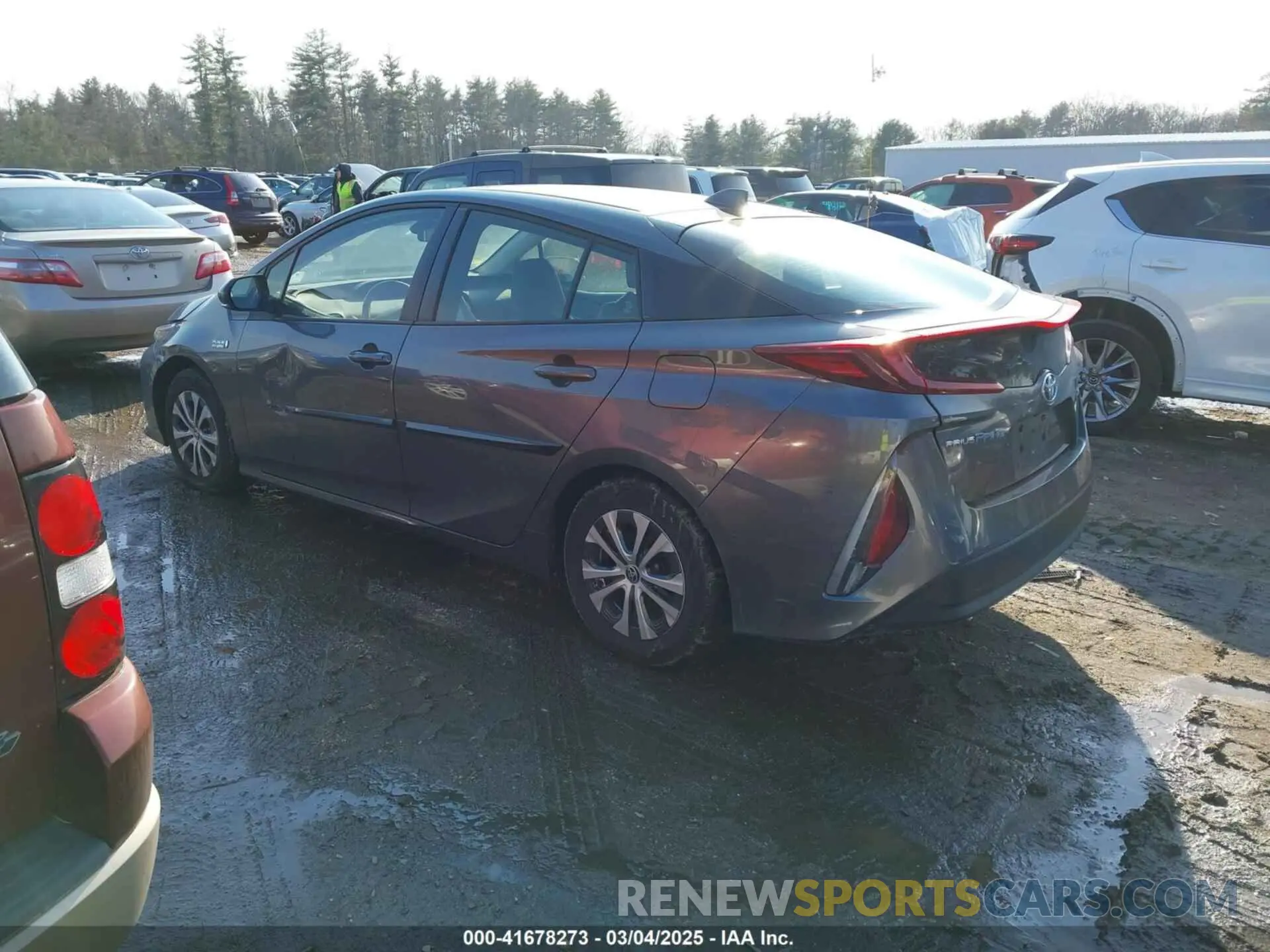 3 Фотография поврежденного автомобиля JTDKAMFP0M3187116 TOYOTA PRIUS PRIME 2021