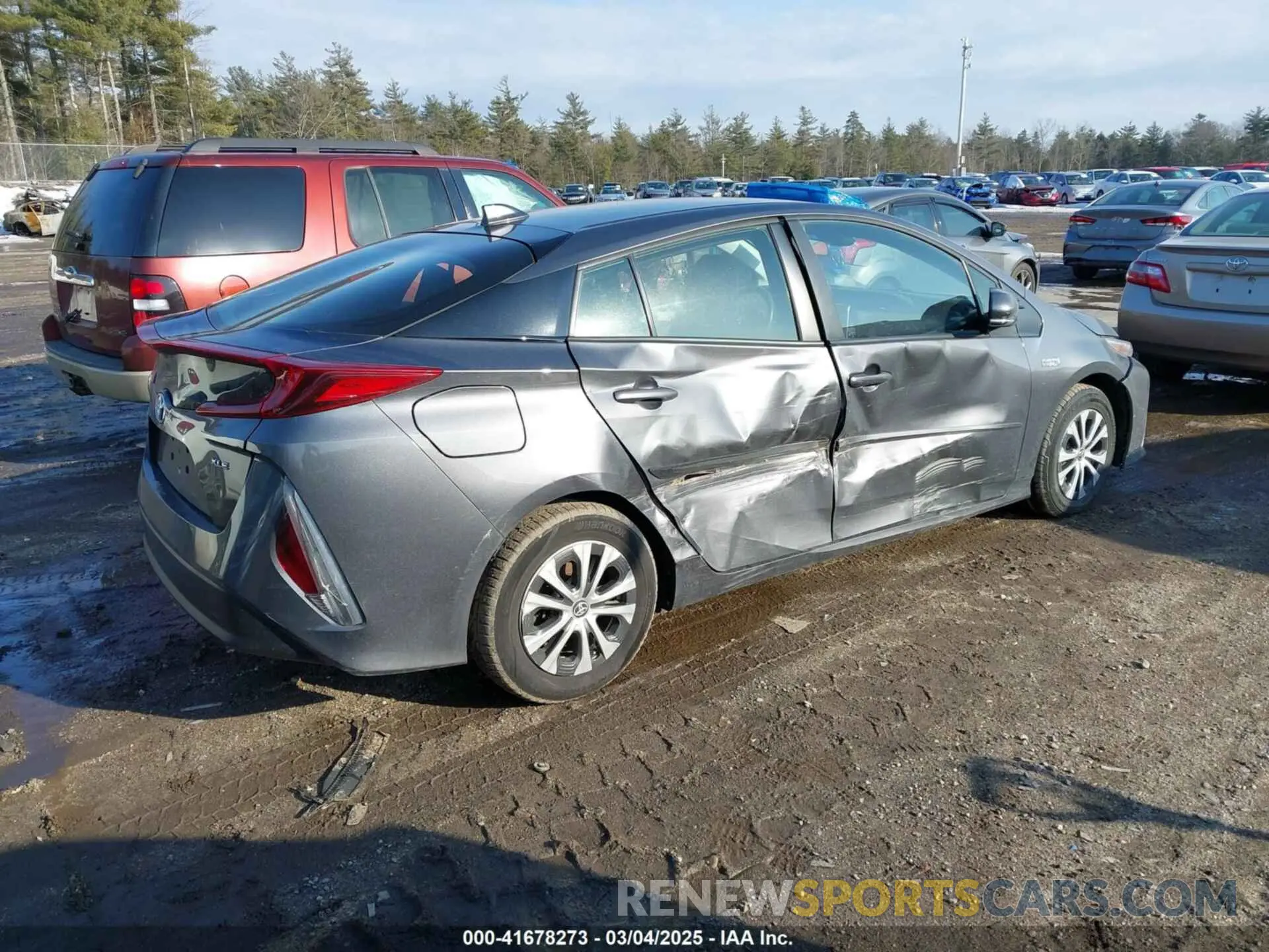 4 Фотография поврежденного автомобиля JTDKAMFP0M3187116 TOYOTA PRIUS PRIME 2021
