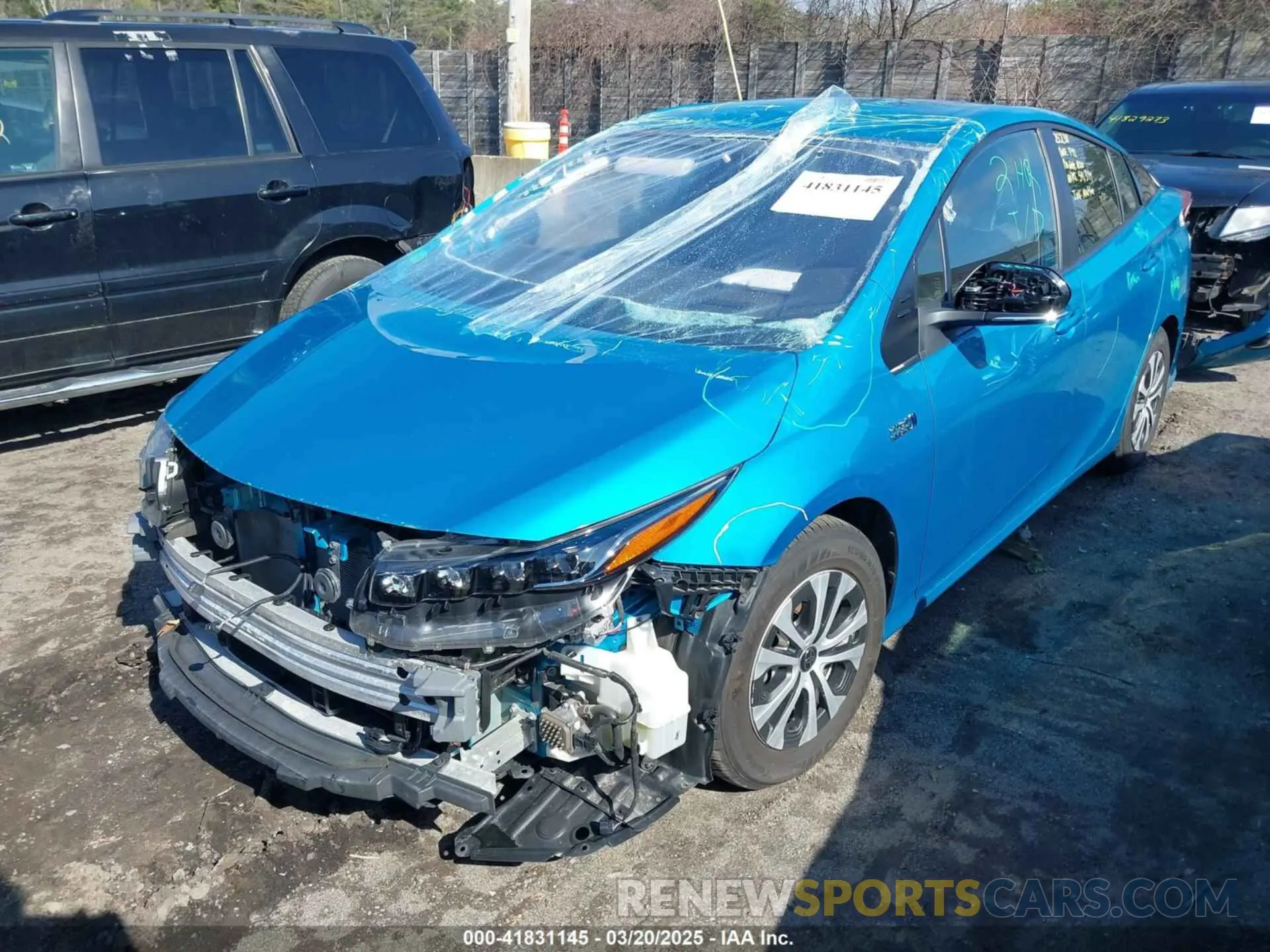 2 Photograph of a damaged car JTDKAMFP1M3166050 TOYOTA PRIUS PRIME 2021