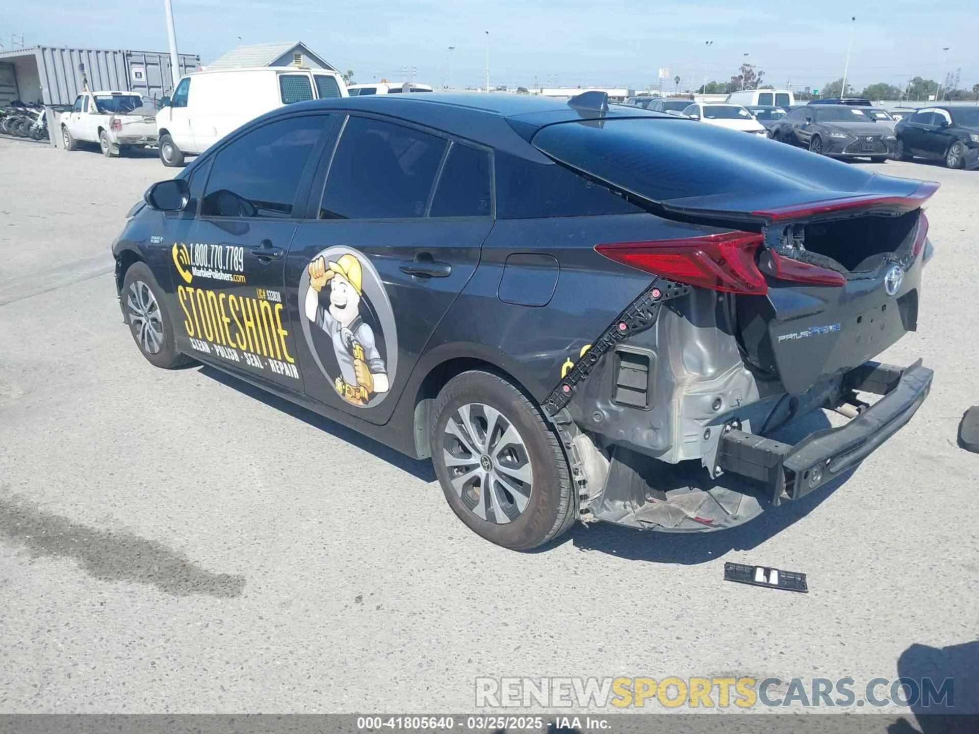 3 Фотография поврежденного автомобиля JTDKAMFP1M3194060 TOYOTA PRIUS PRIME 2021