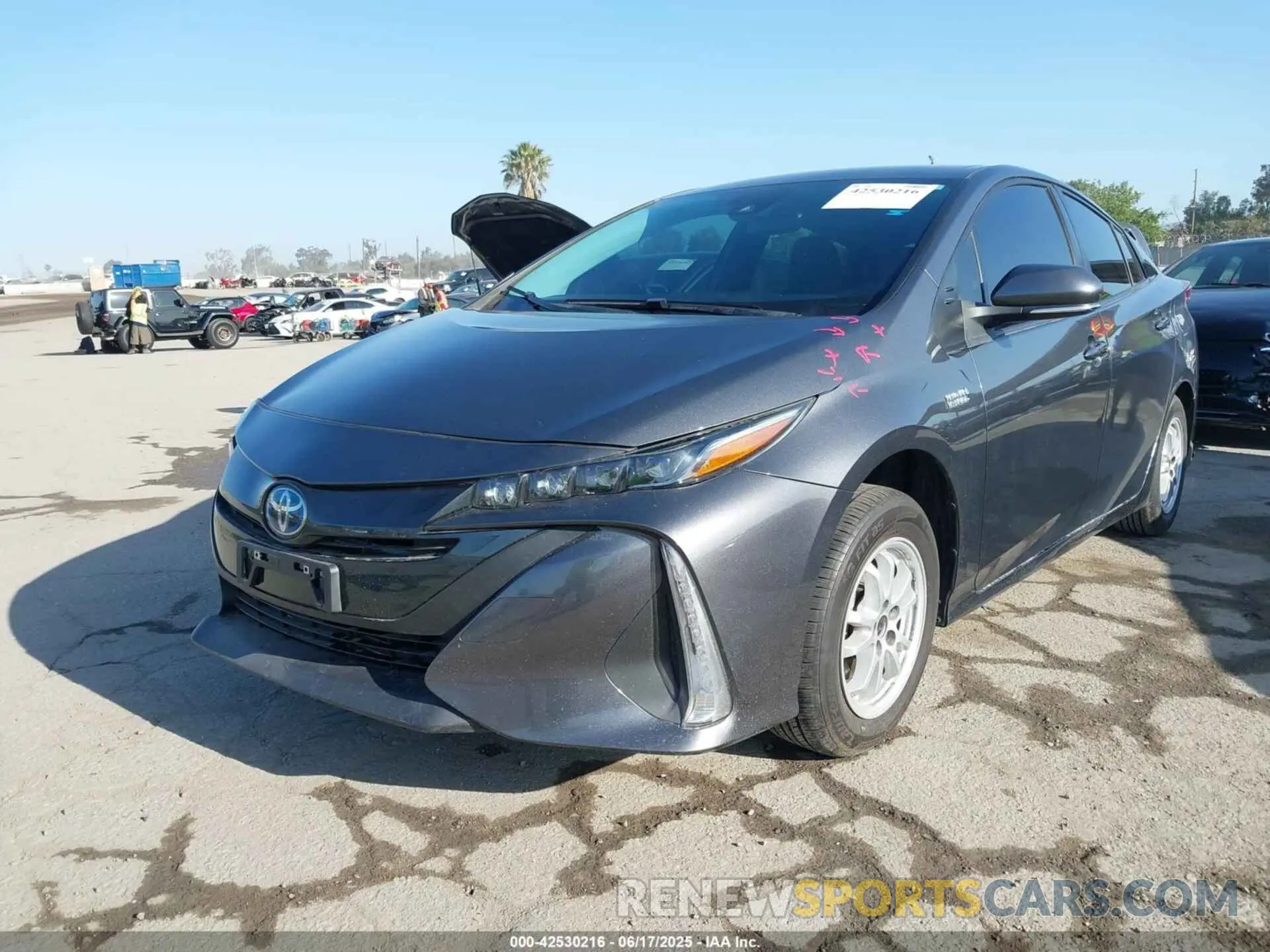 2 Фотография поврежденного автомобиля JTDKAMFP1M3195662 TOYOTA PRIUS PRIME 2021