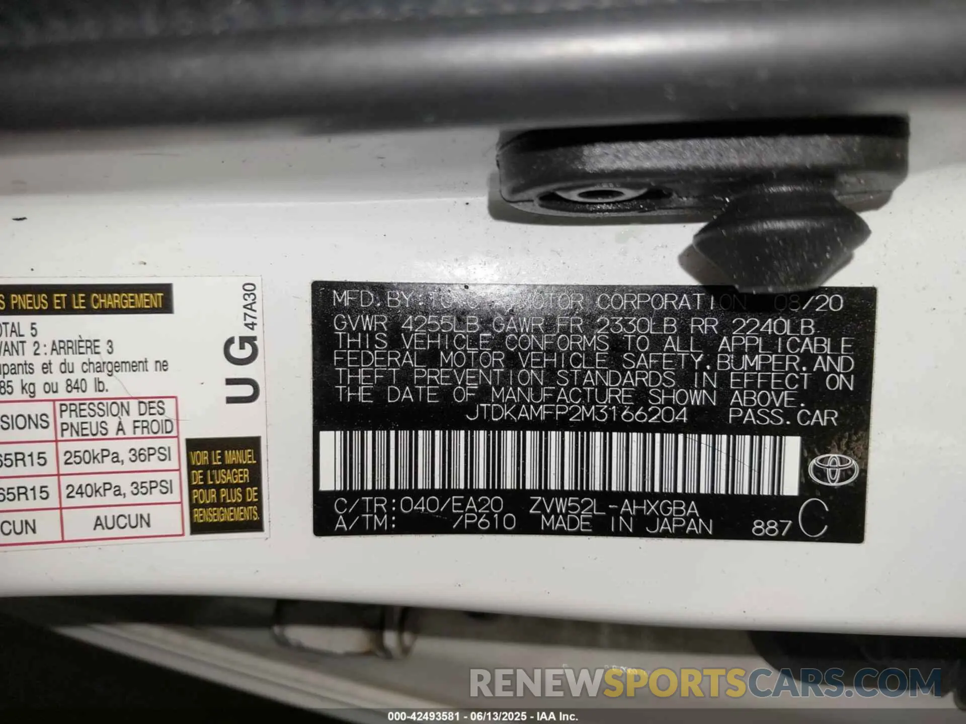 9 Photograph of a damaged car JTDKAMFP2M3166204 TOYOTA PRIUS PRIME 2021