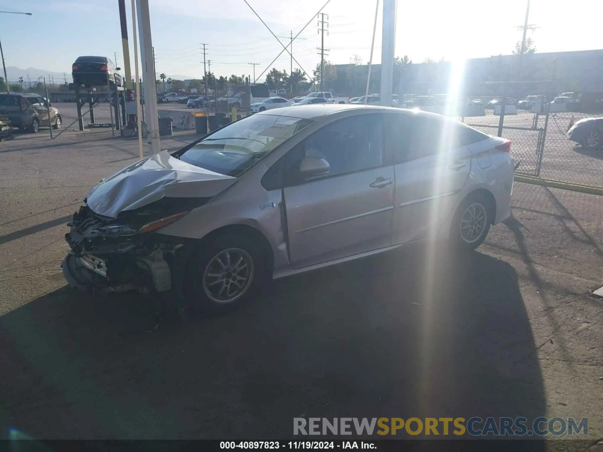 2 Фотография поврежденного автомобиля JTDKAMFP2M3194066 TOYOTA PRIUS PRIME 2021