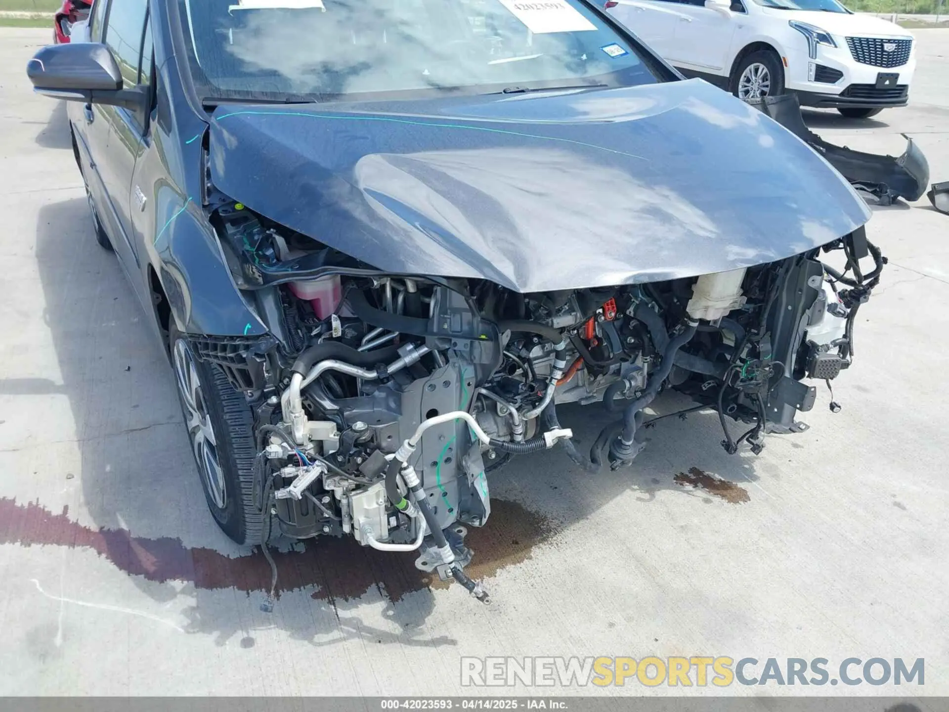 6 Фотография поврежденного автомобиля JTDKAMFP3M3193640 TOYOTA PRIUS PRIME 2021