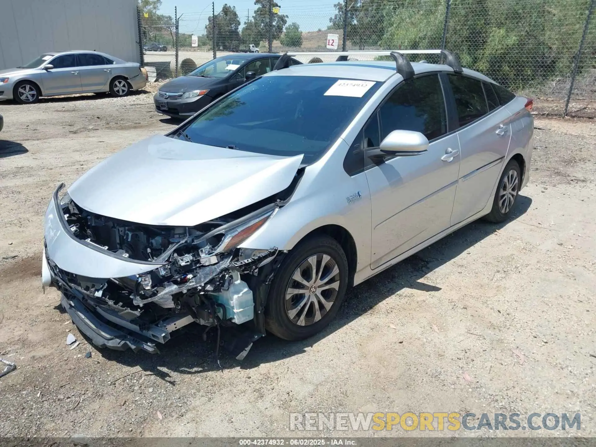 2 Фотография поврежденного автомобиля JTDKAMFP0N3204255 TOYOTA PRIUS PRIME 2022