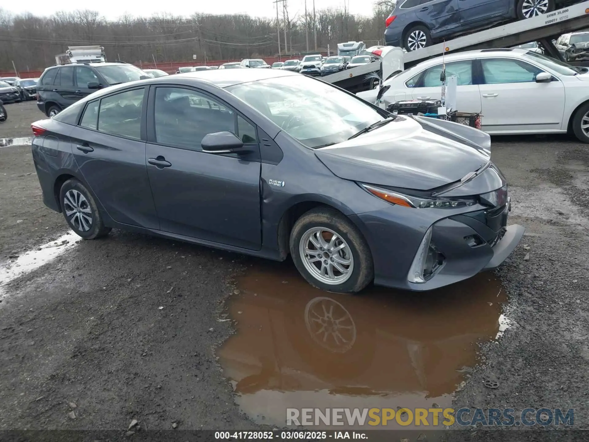 1 Photograph of a damaged car JTDKAMFP1N3218374 TOYOTA PRIUS PRIME 2022