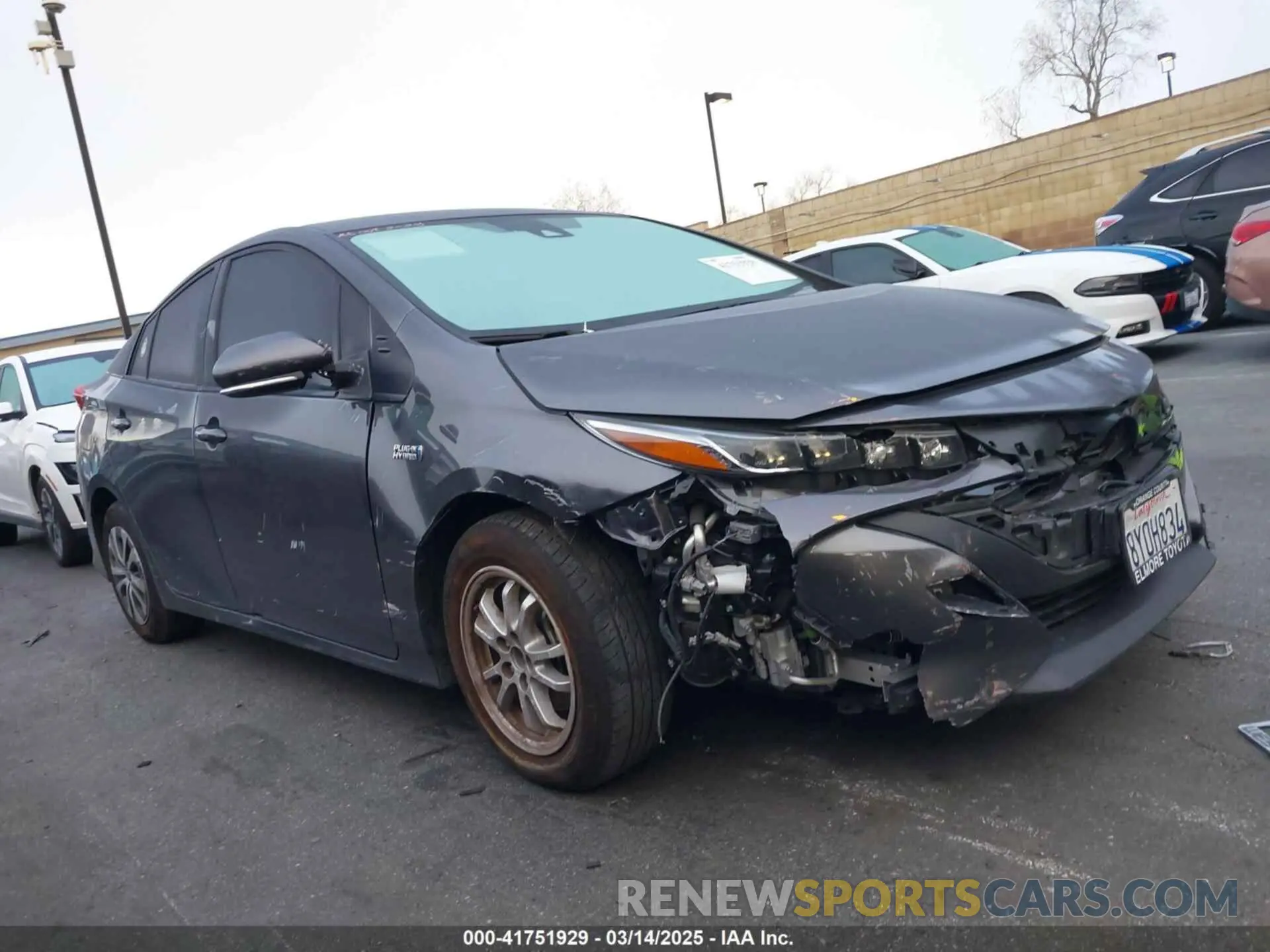6 Фотография поврежденного автомобиля JTDKAMFP4N3202105 TOYOTA PRIUS PRIME 2022