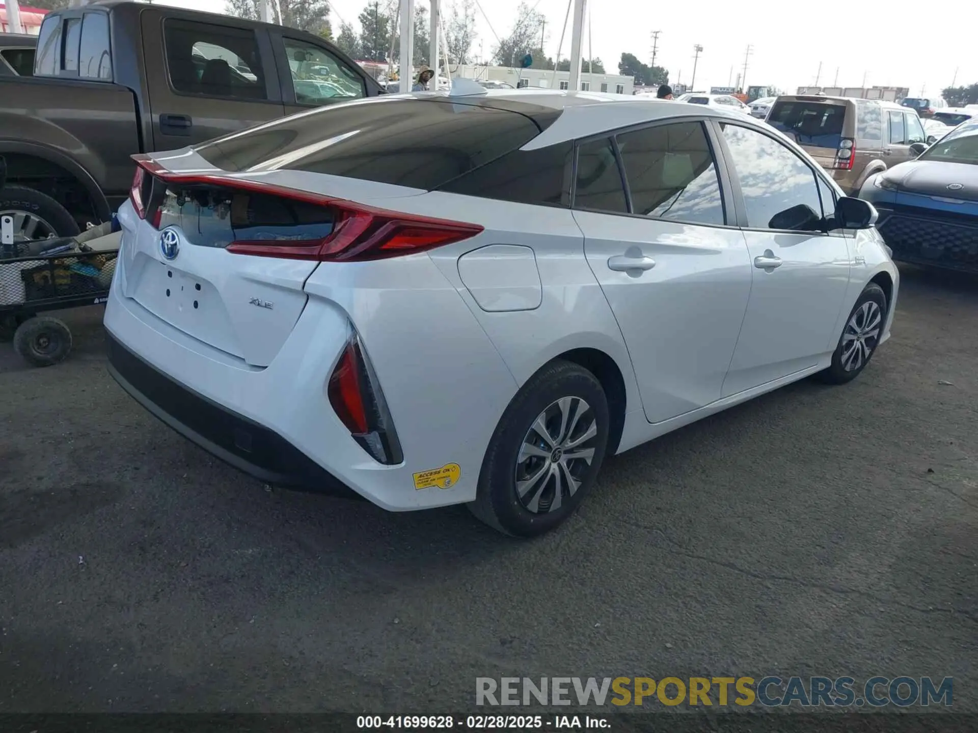 4 Фотография поврежденного автомобиля JTDKAMFP4N3223374 TOYOTA PRIUS PRIME 2022
