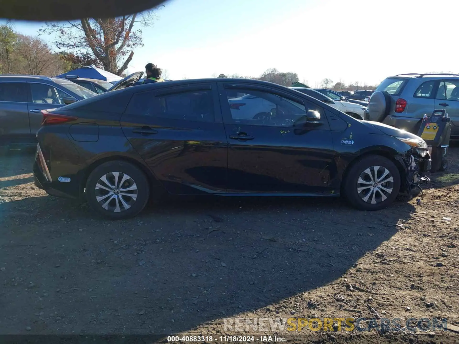 13 Фотография поврежденного автомобиля JTDKAMFP8N3198060 TOYOTA PRIUS PRIME 2022