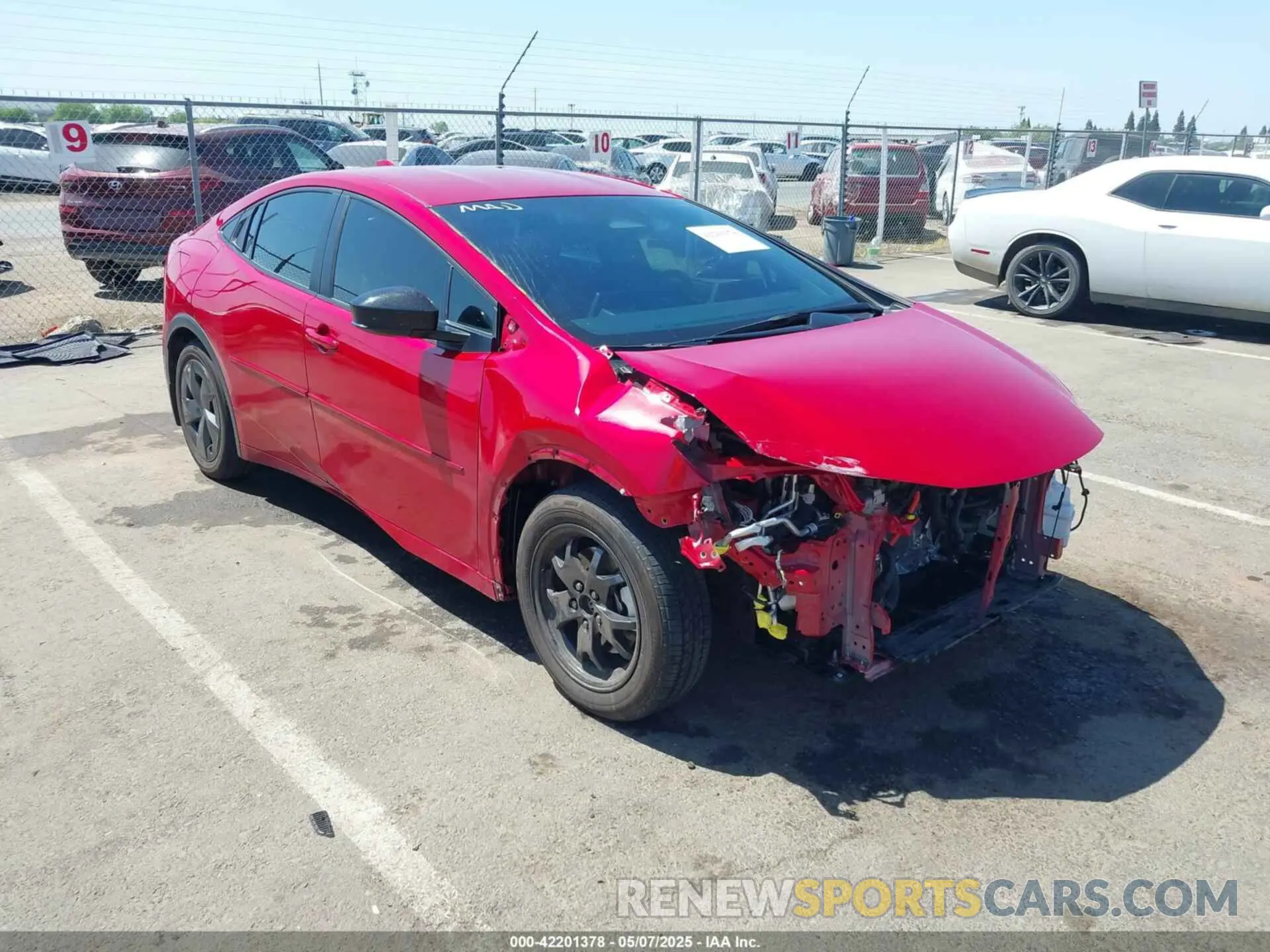 1 Фотография поврежденного автомобиля JTDACACU3P3001443 TOYOTA PRIUS PRIME 2023