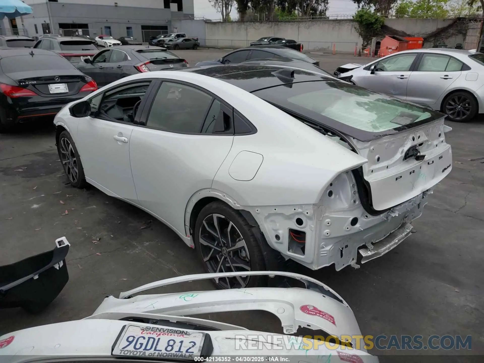 3 Photograph of a damaged car JTDACACU5P3000181 TOYOTA PRIUS PRIME 2023