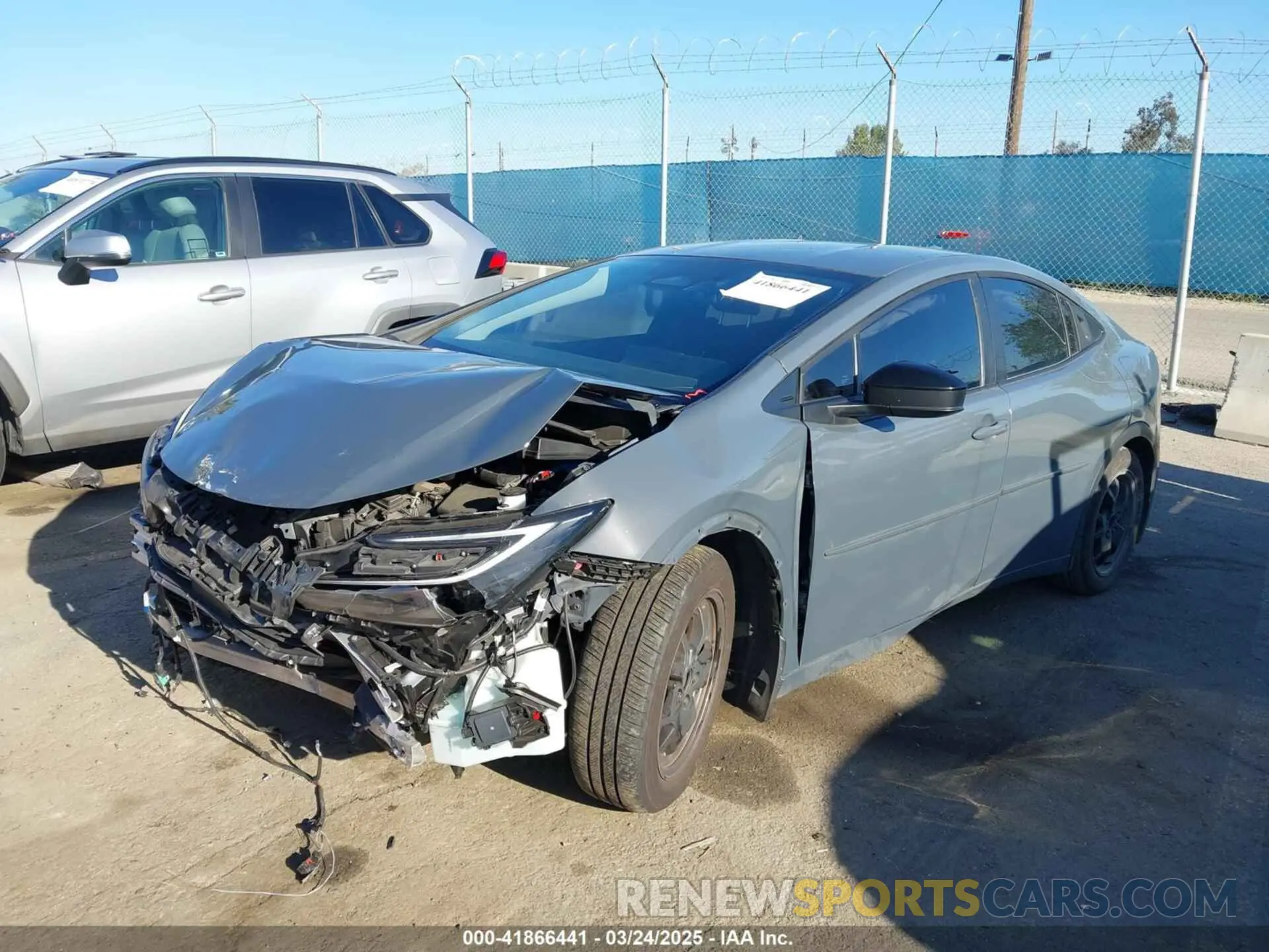 2 Photograph of a damaged car JTDACACU4R3013796 TOYOTA PRIUS PRIME 2024
