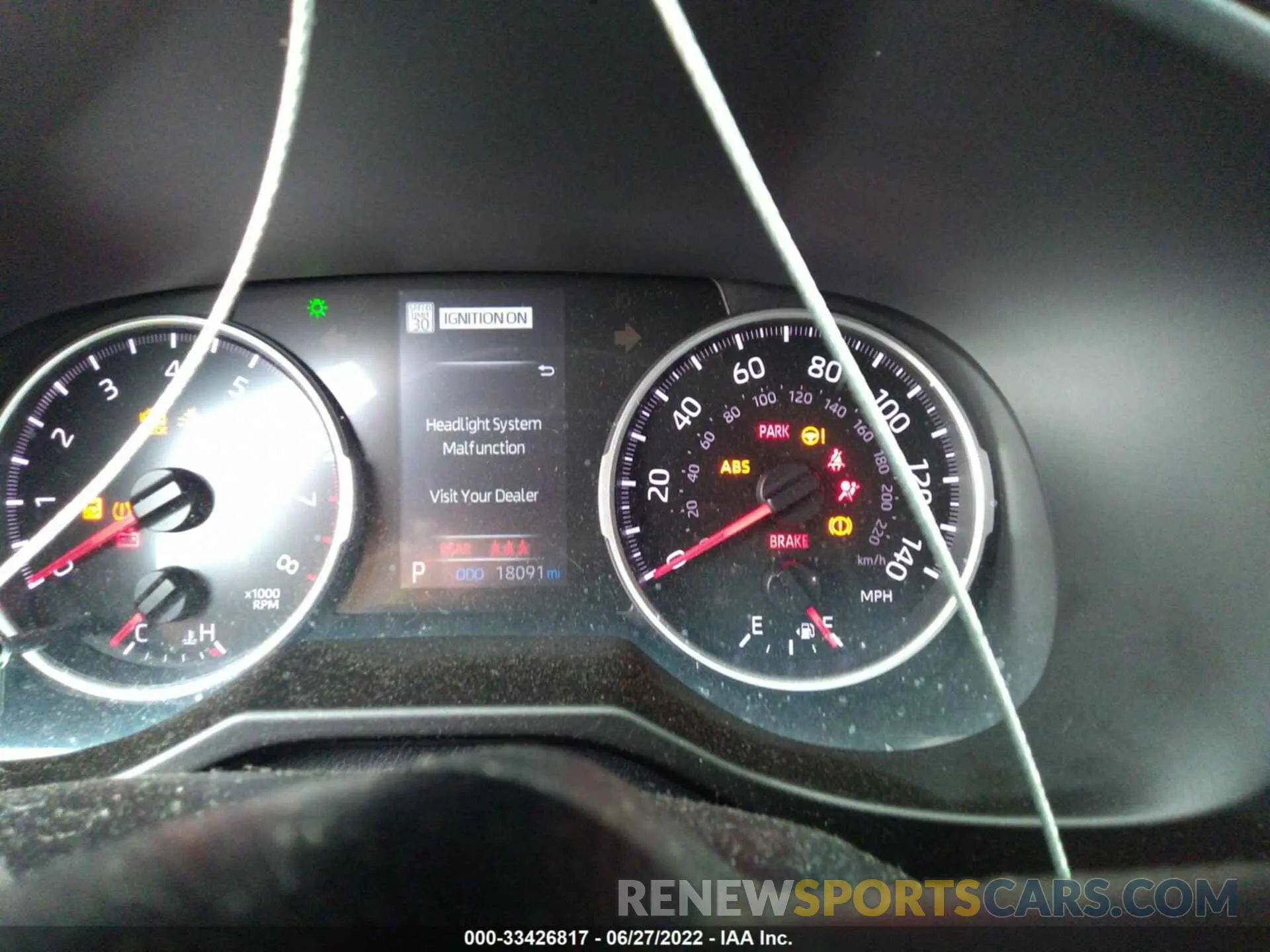 7 Photograph of a damaged car 2T3A1RFV0KC022993 TOYOTA RAV4 2019