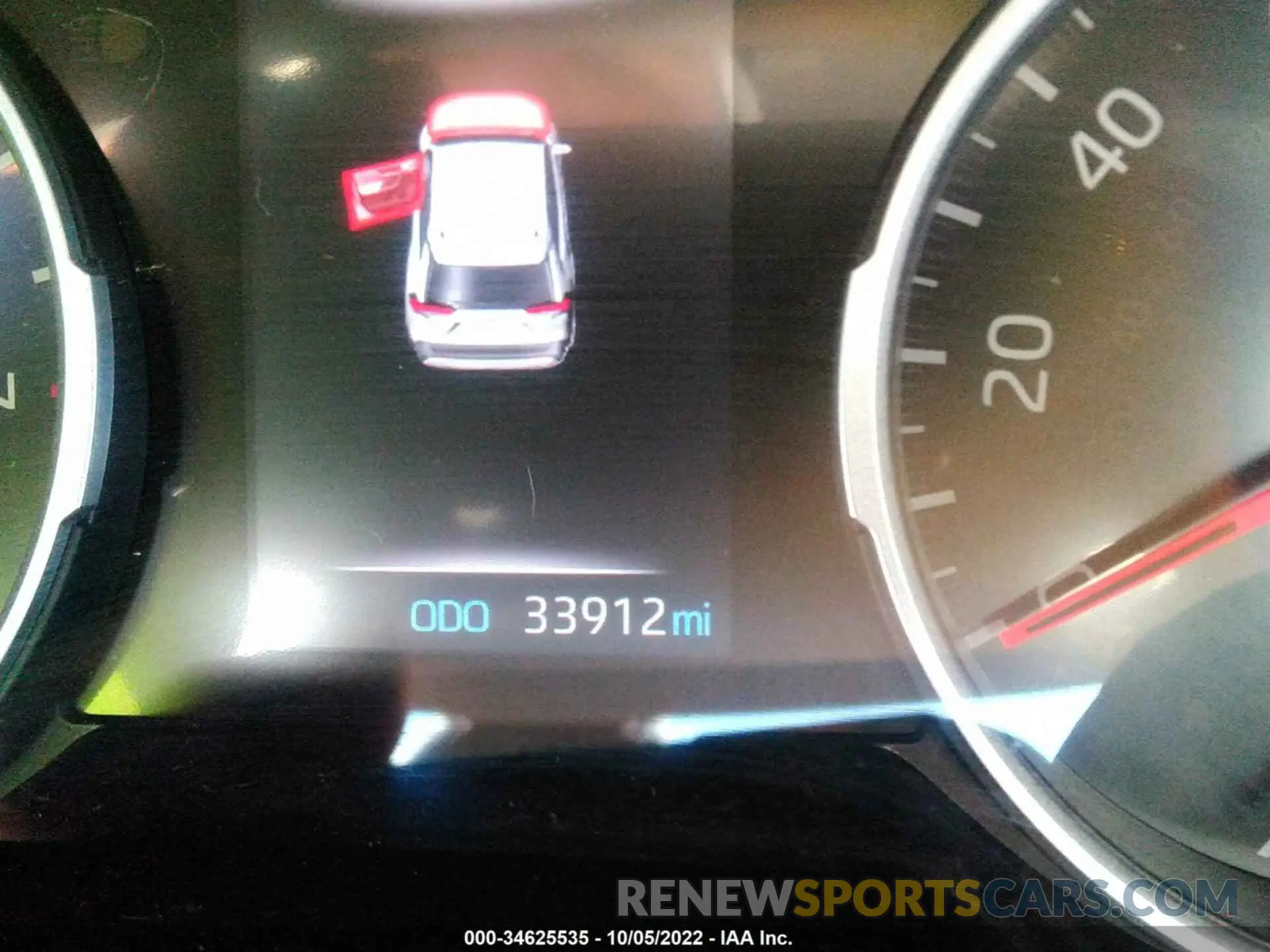 7 Photograph of a damaged car 2T3A1RFV2KW055461 TOYOTA RAV4 2019