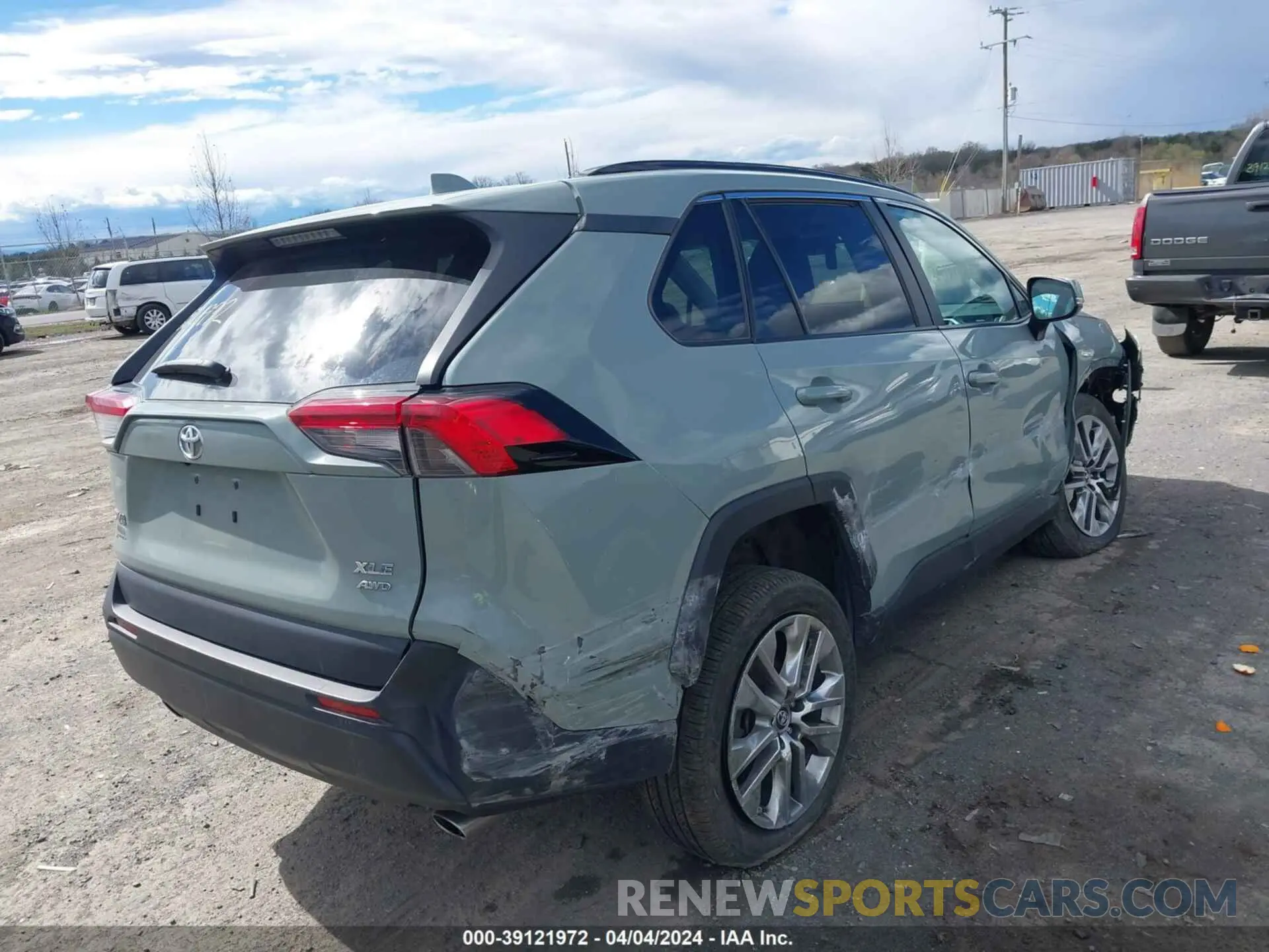 4 Фотография поврежденного автомобиля 2T3A1RFV3KW045053 TOYOTA RAV4 2019