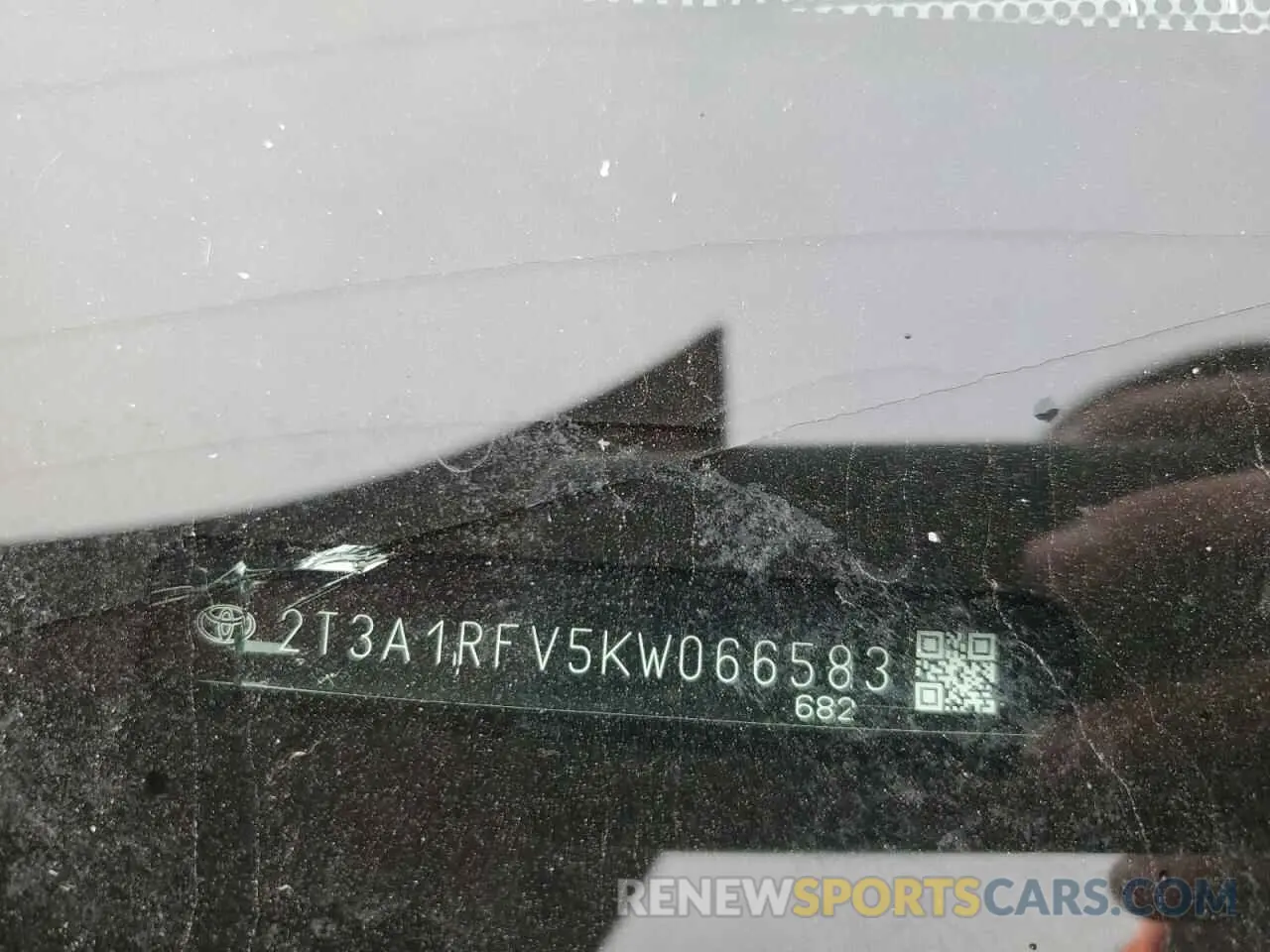 12 Фотография поврежденного автомобиля 2T3A1RFV5KW066583 TOYOTA RAV4 2019