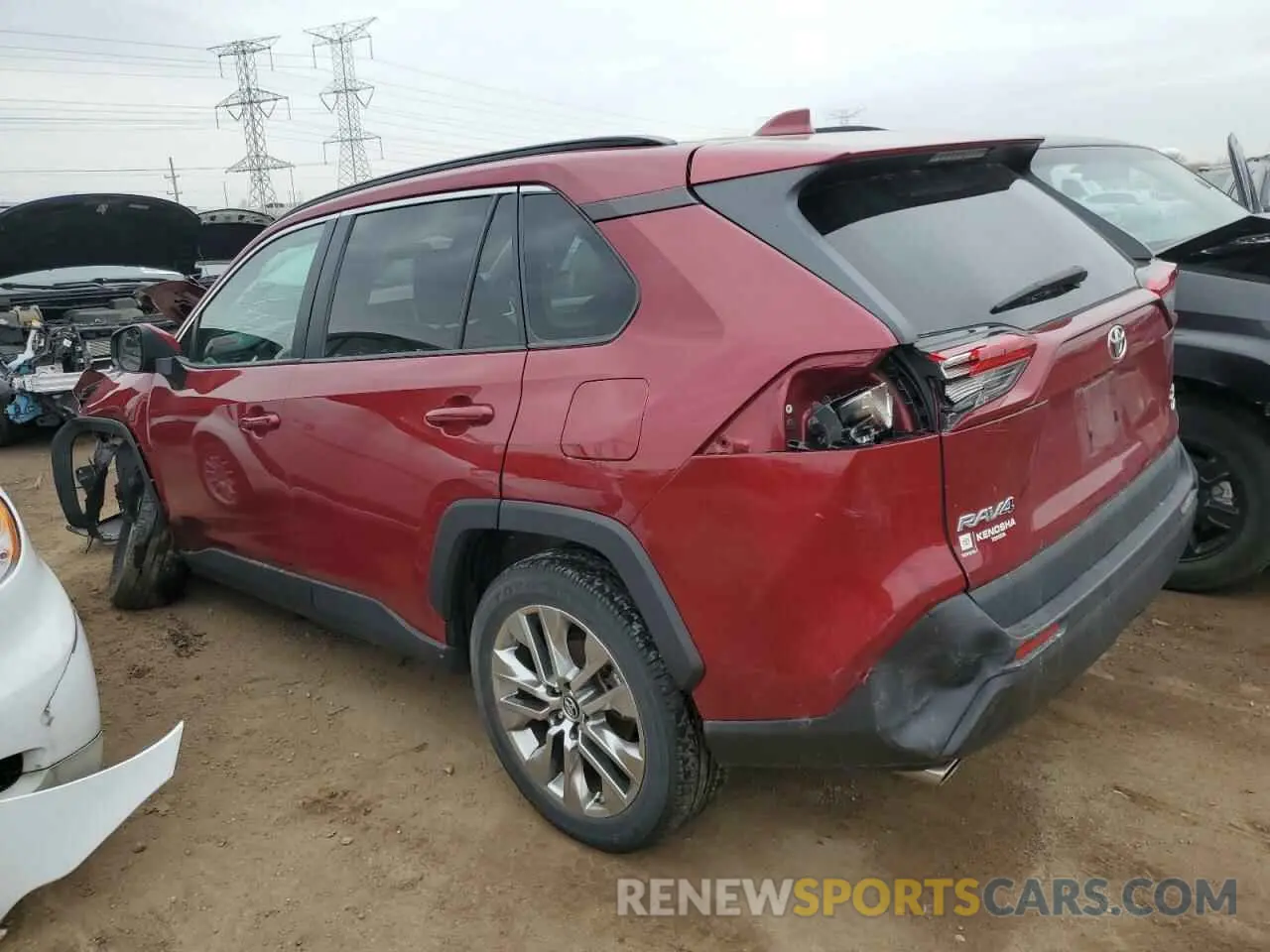2 Фотография поврежденного автомобиля 2T3A1RFV5KW066583 TOYOTA RAV4 2019