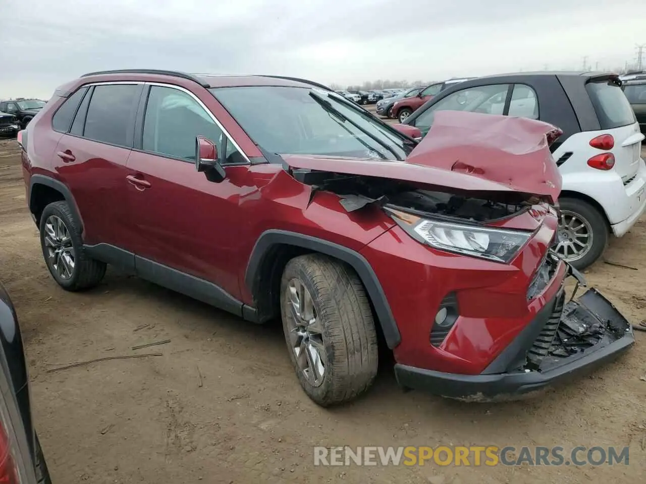 4 Фотография поврежденного автомобиля 2T3A1RFV5KW066583 TOYOTA RAV4 2019
