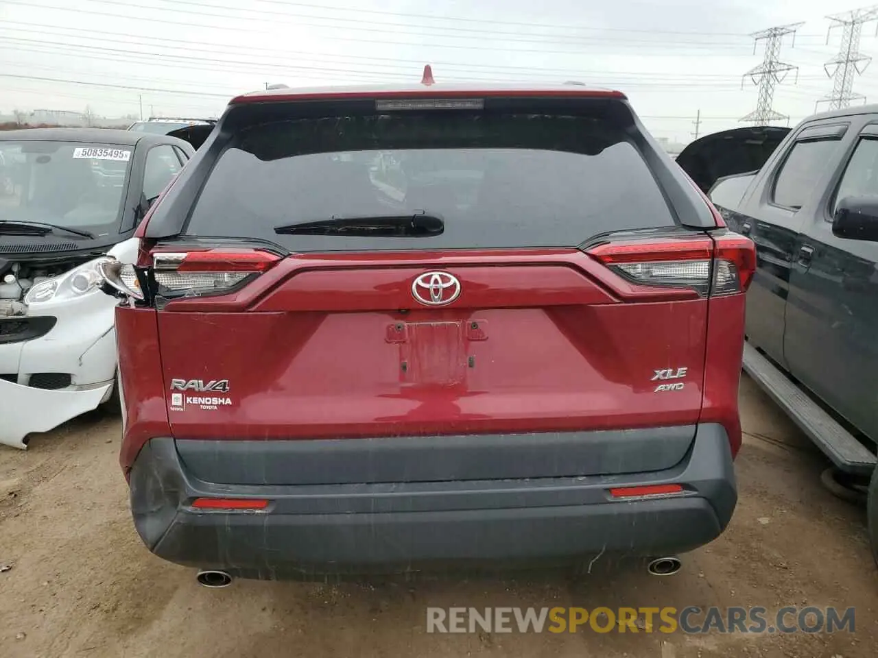 6 Фотография поврежденного автомобиля 2T3A1RFV5KW066583 TOYOTA RAV4 2019
