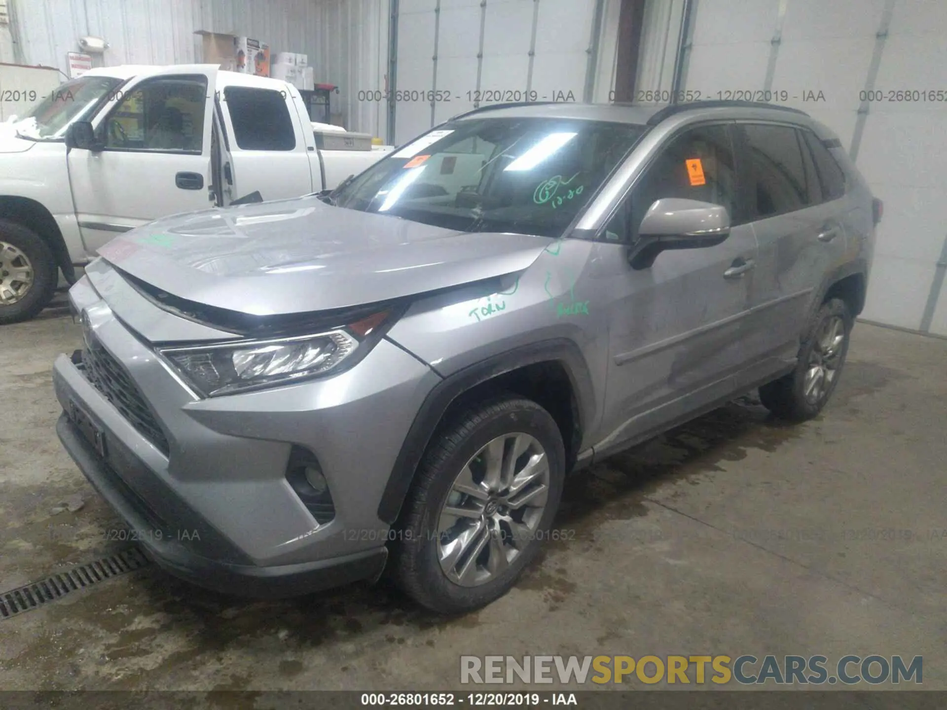 2 Photograph of a damaged car 2T3A1RFV6KC042911 TOYOTA RAV4 2019