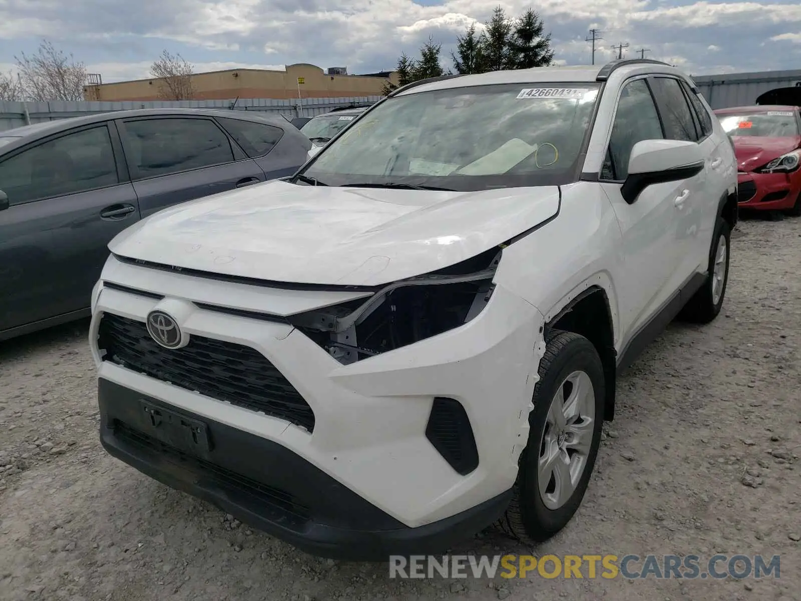 2 Photograph of a damaged car 2T3B1RFV6KW066273 TOYOTA RAV4 2019