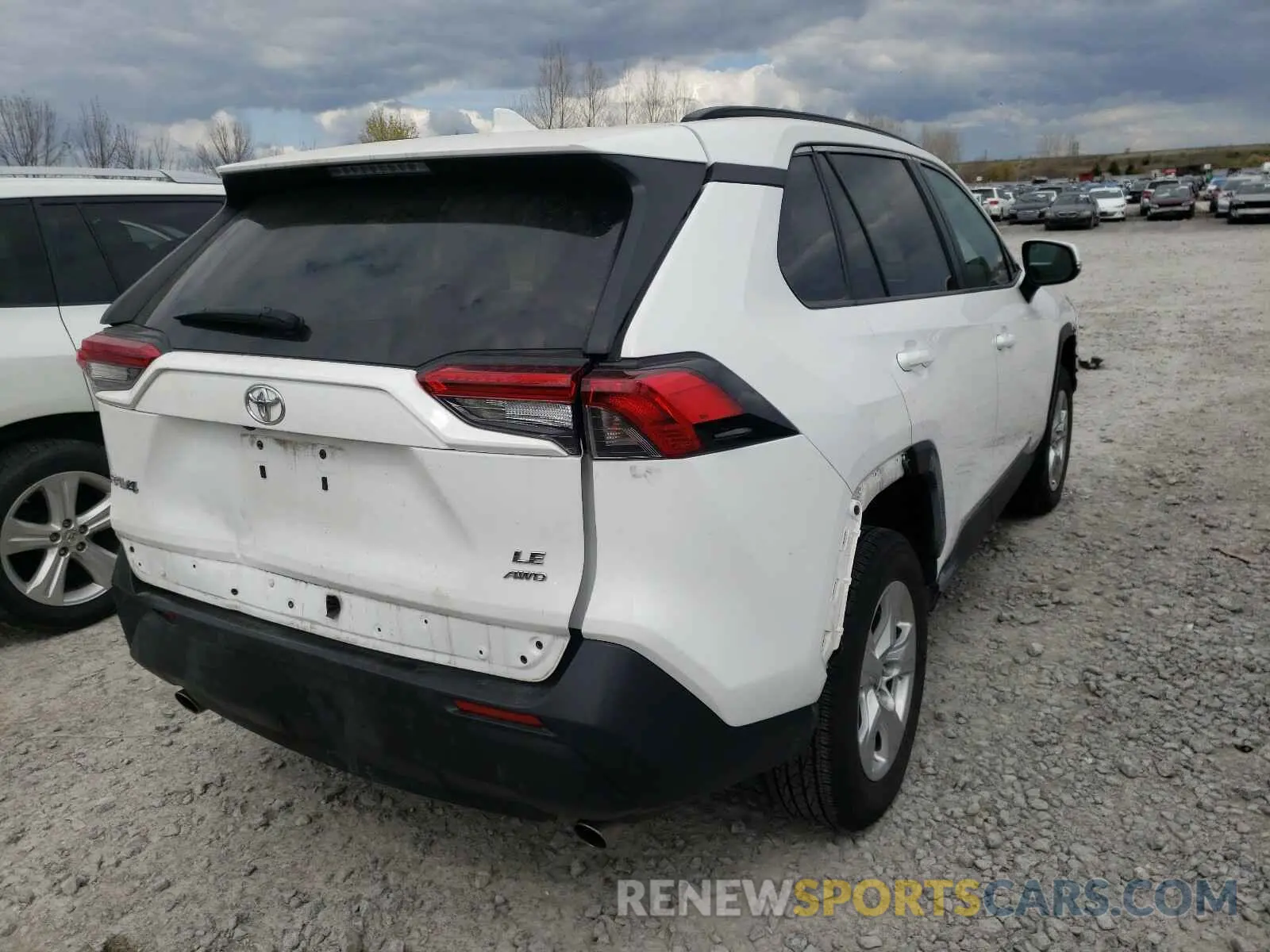 4 Photograph of a damaged car 2T3B1RFV6KW066273 TOYOTA RAV4 2019