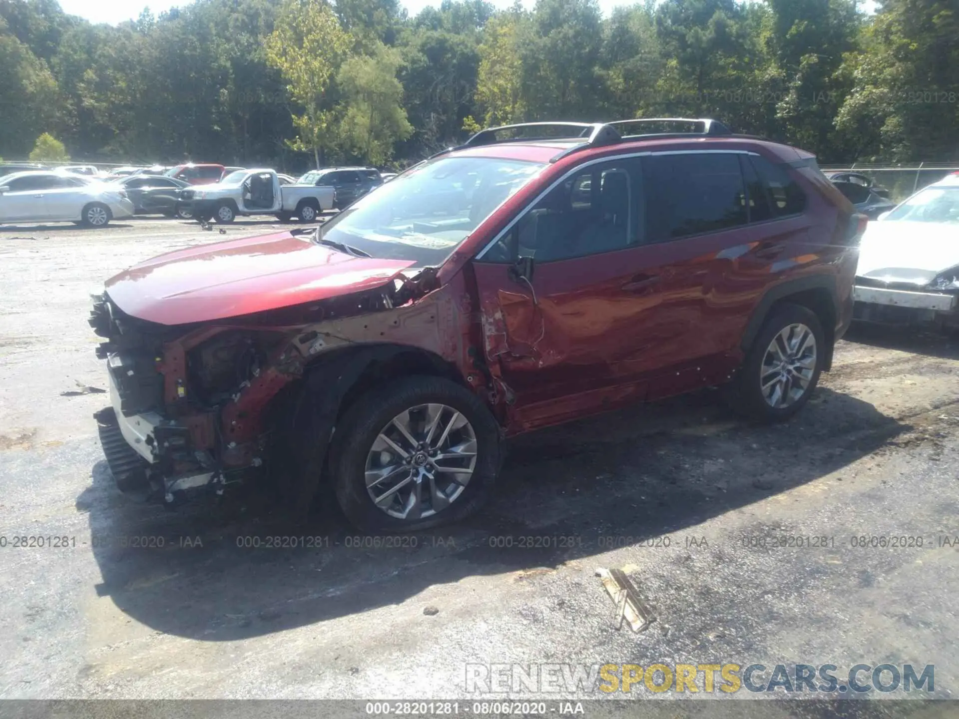 2 Photograph of a damaged car 2T3C1RFV3KW036443 TOYOTA RAV4 2019