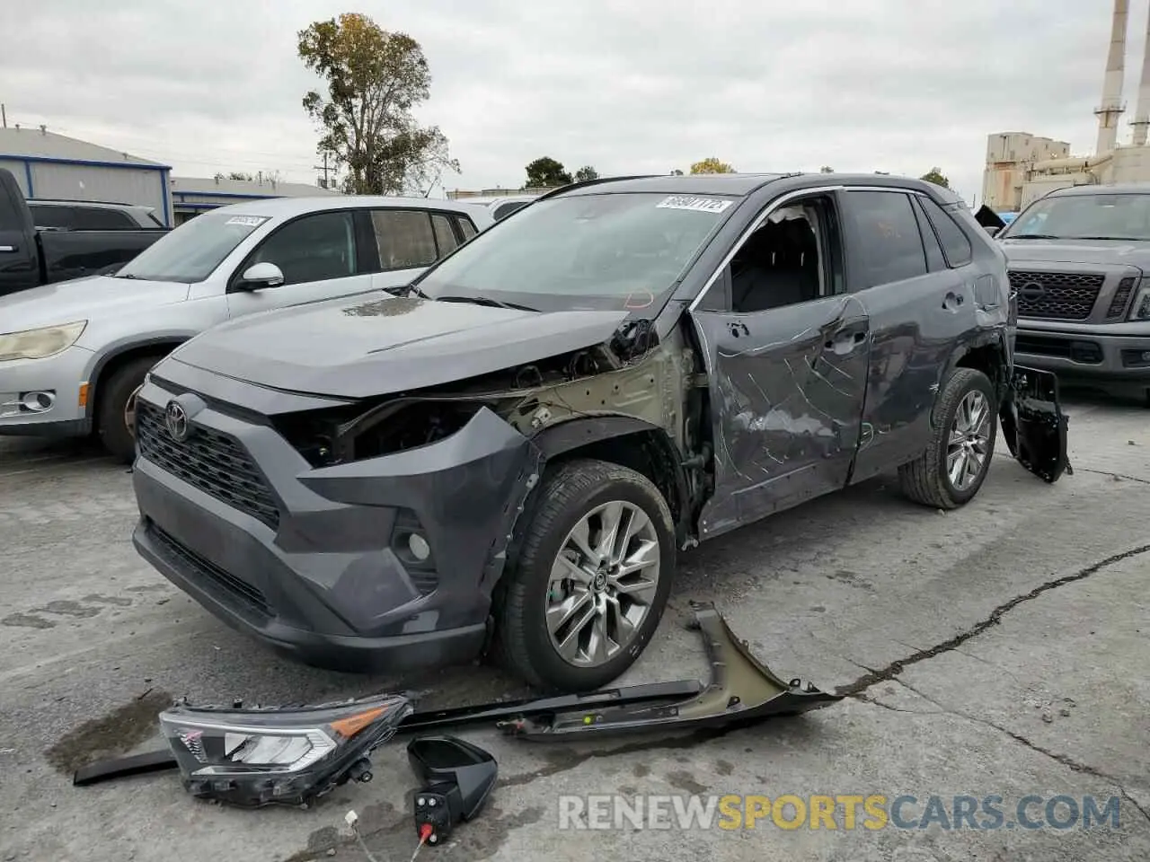 2 Фотография поврежденного автомобиля 2T3C1RFV4KC033360 TOYOTA RAV4 2019